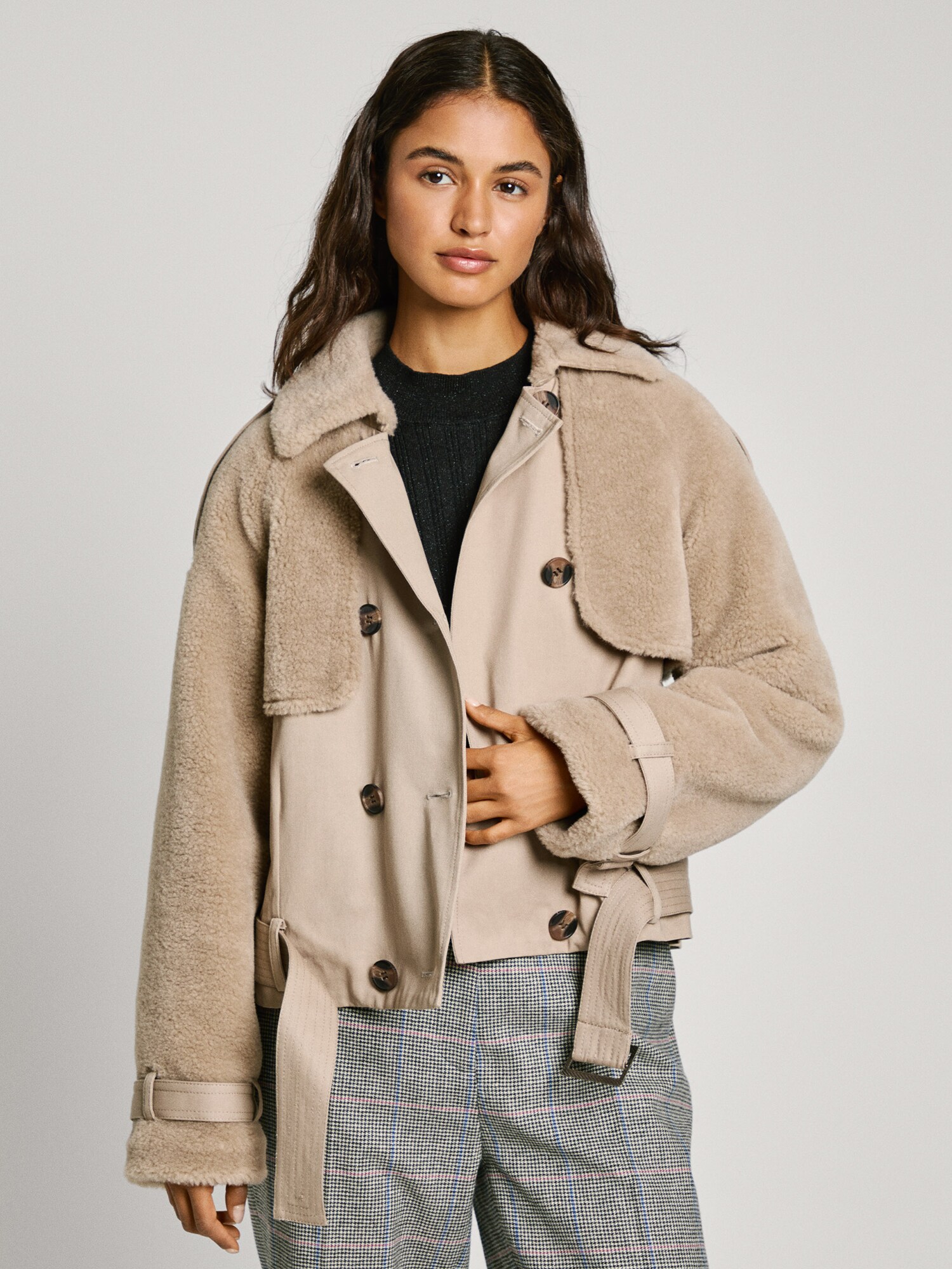 Pepe Jeans Átmeneti dzseki 'Fiona'  bézs termék 2. képe
