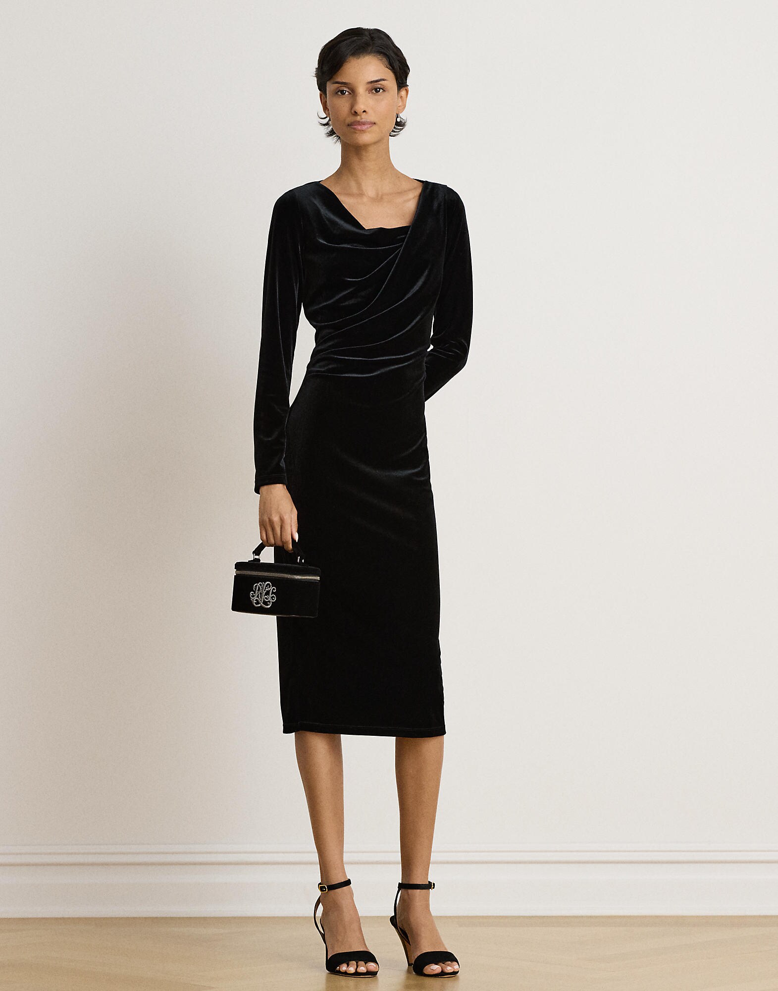 Lauren Ralph Lauren Vestido de tubo negro – imagen 2