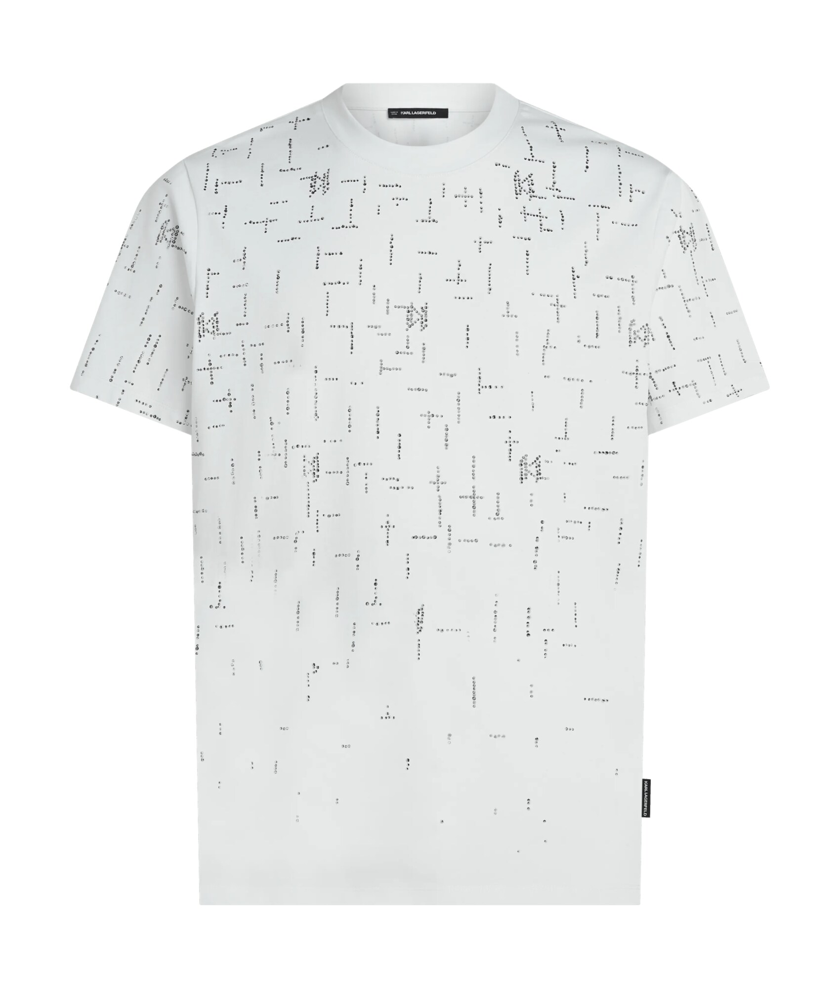 Karl Lagerfeld Tricou negru / alb