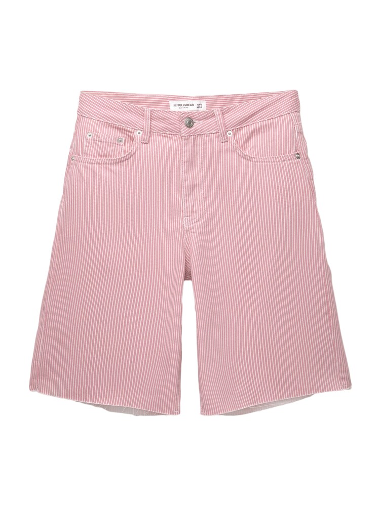 Pull&Bear Shorts Damen Größe 35/36 rot / weiß