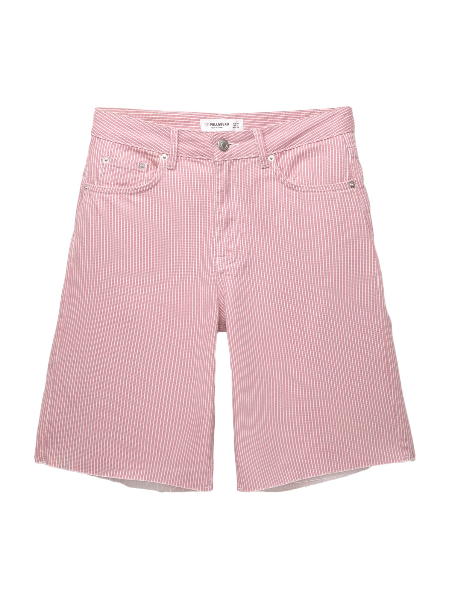 Pull&Bear Jeans  roșu / alb
