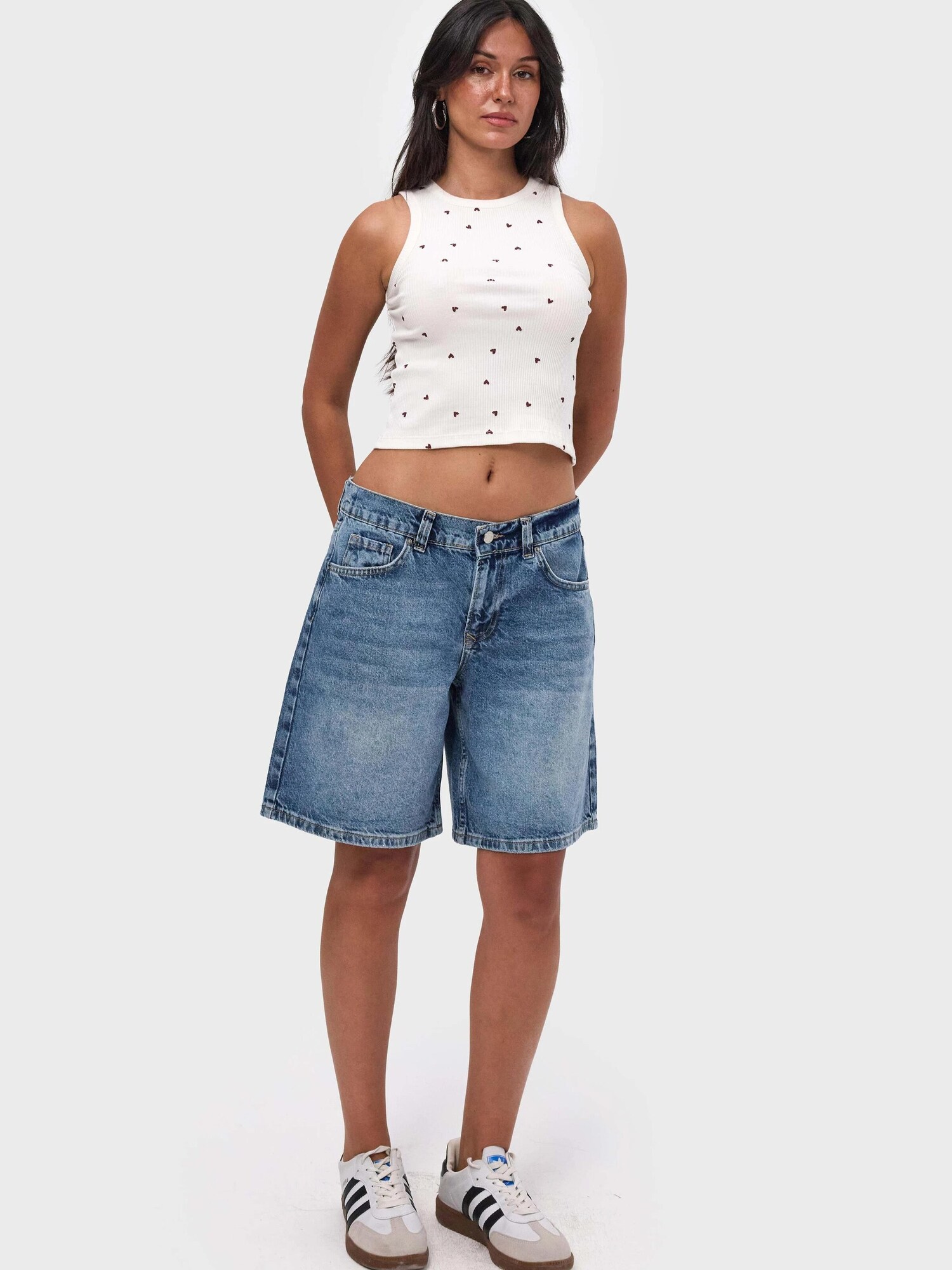It's Basic Its Basic Jeans Elasticated Baggy Denim Short