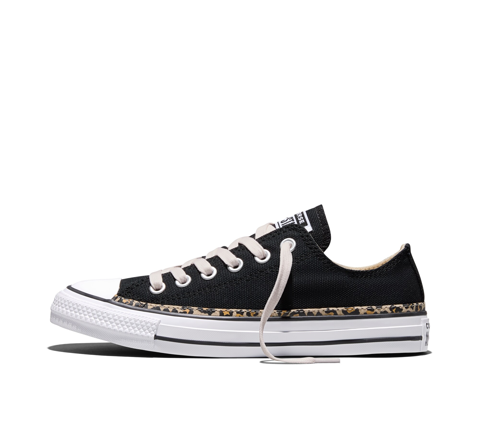 CONVERSE Zapatillas deportivas bajas negro / blanco – imagen 2