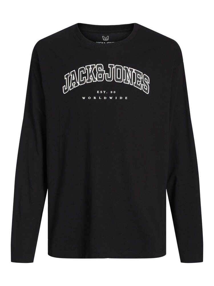 JACK & JONES MINI Shirt 'JJECALEB' Jungen Größe 116 schwarz / weiß