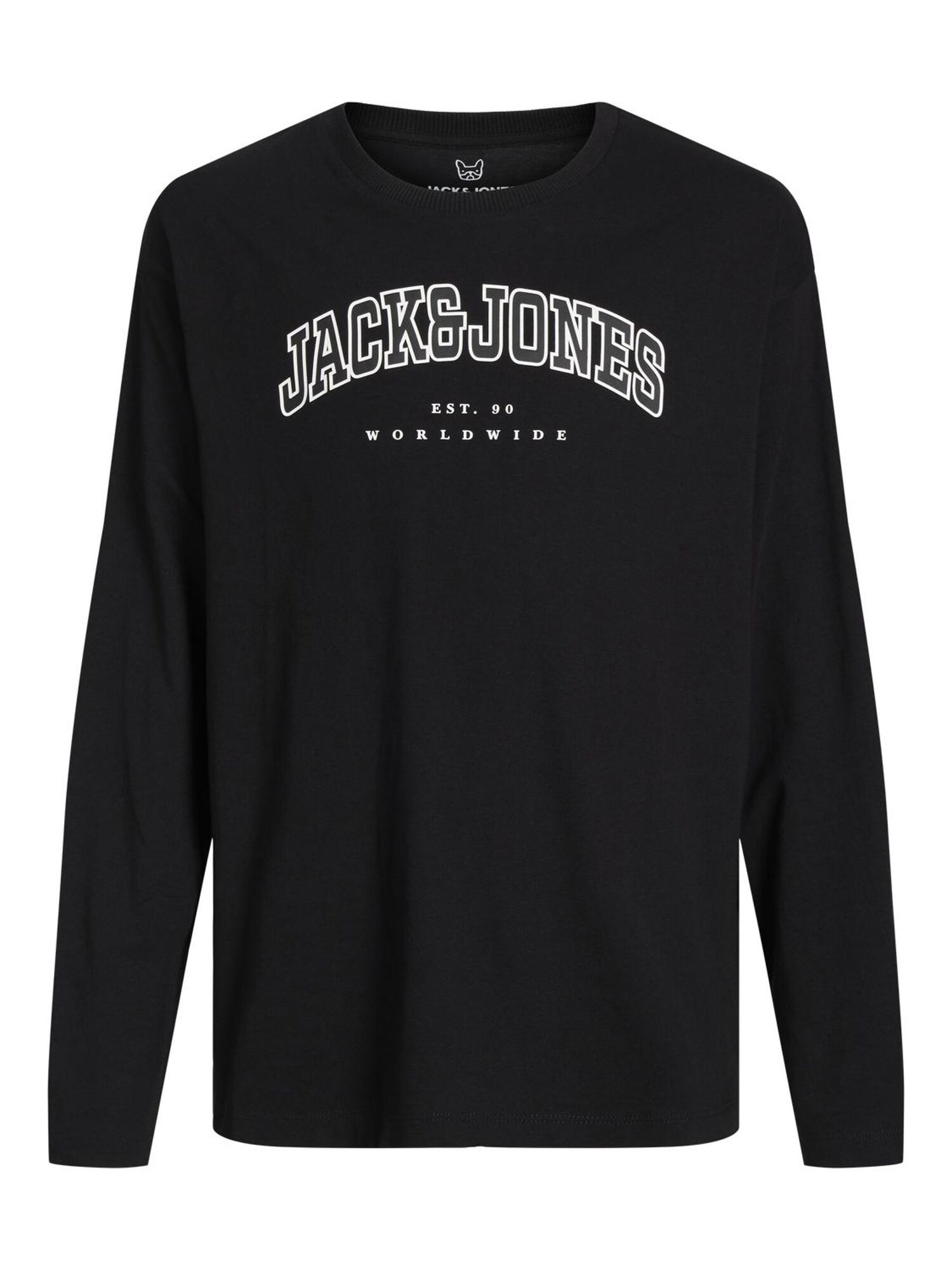 JACK & JONES MINI Tricou JJECALEB  negru / alb