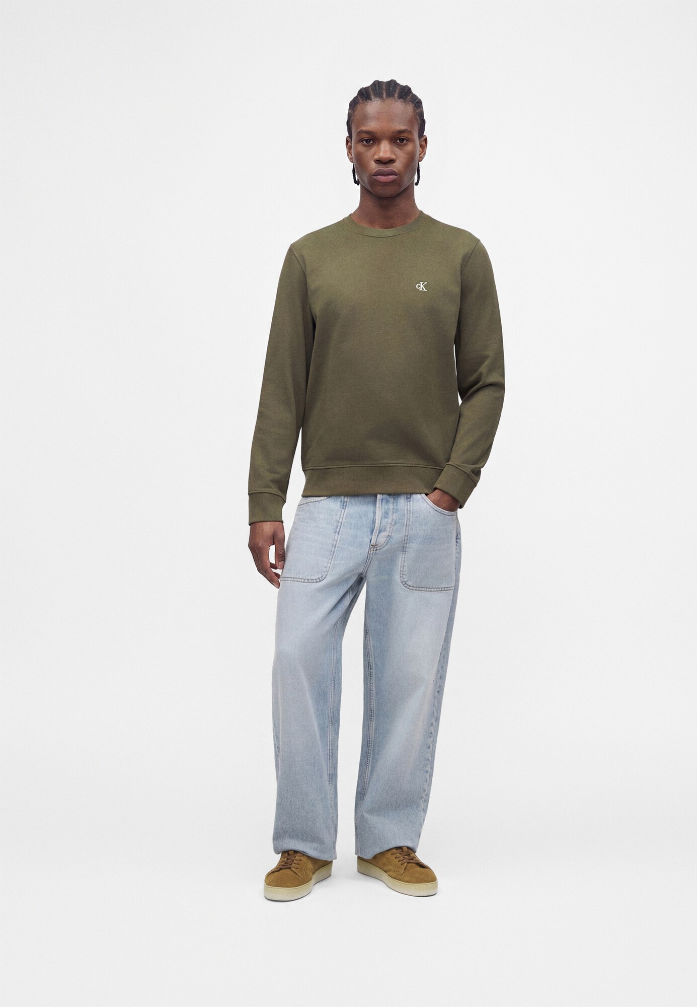 Calvin Klein Jeans Sudadera oliva – imagen 4