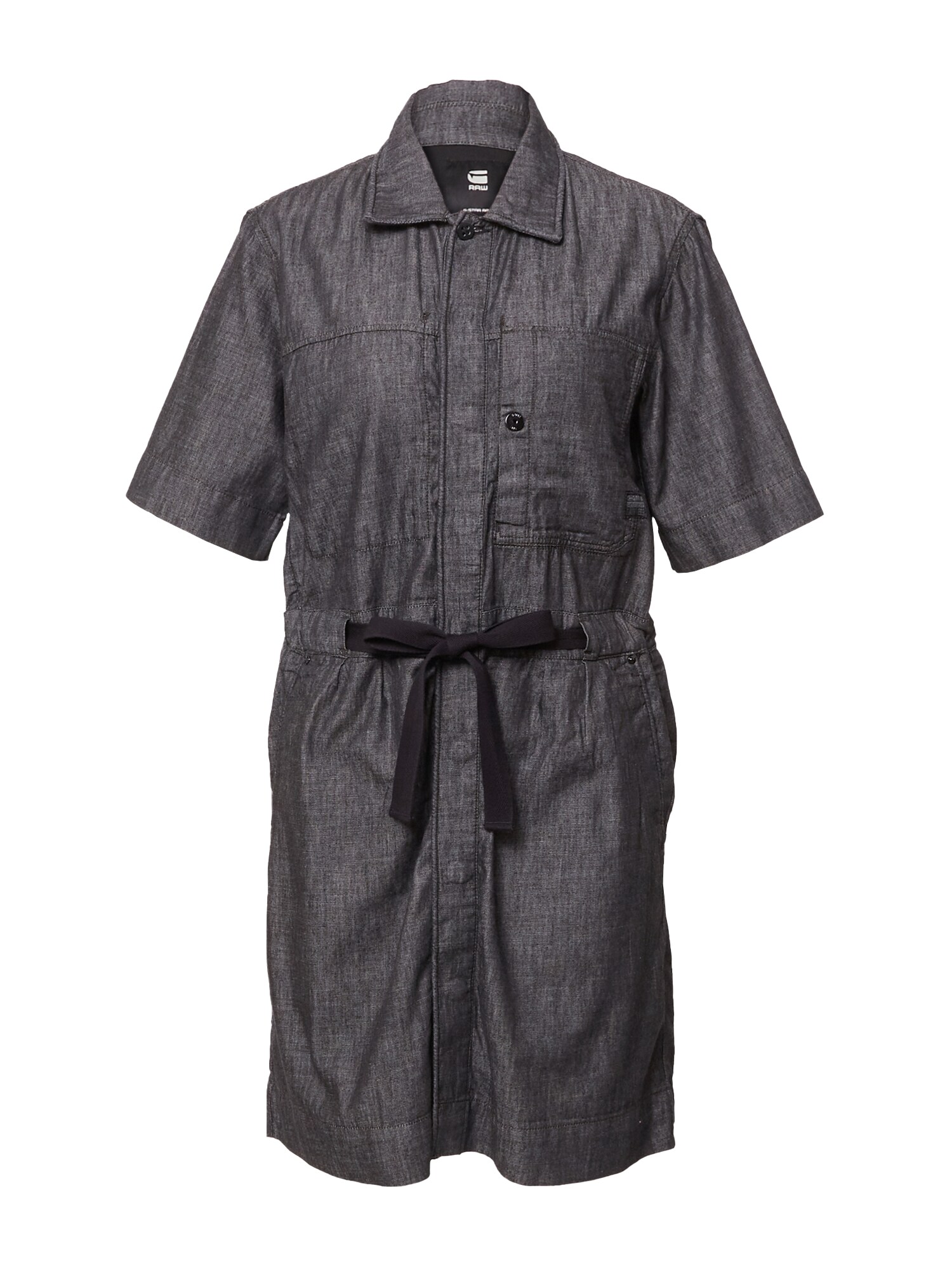 G-Star RAW Košeľové šaty 'Army'  čierna melírovaná