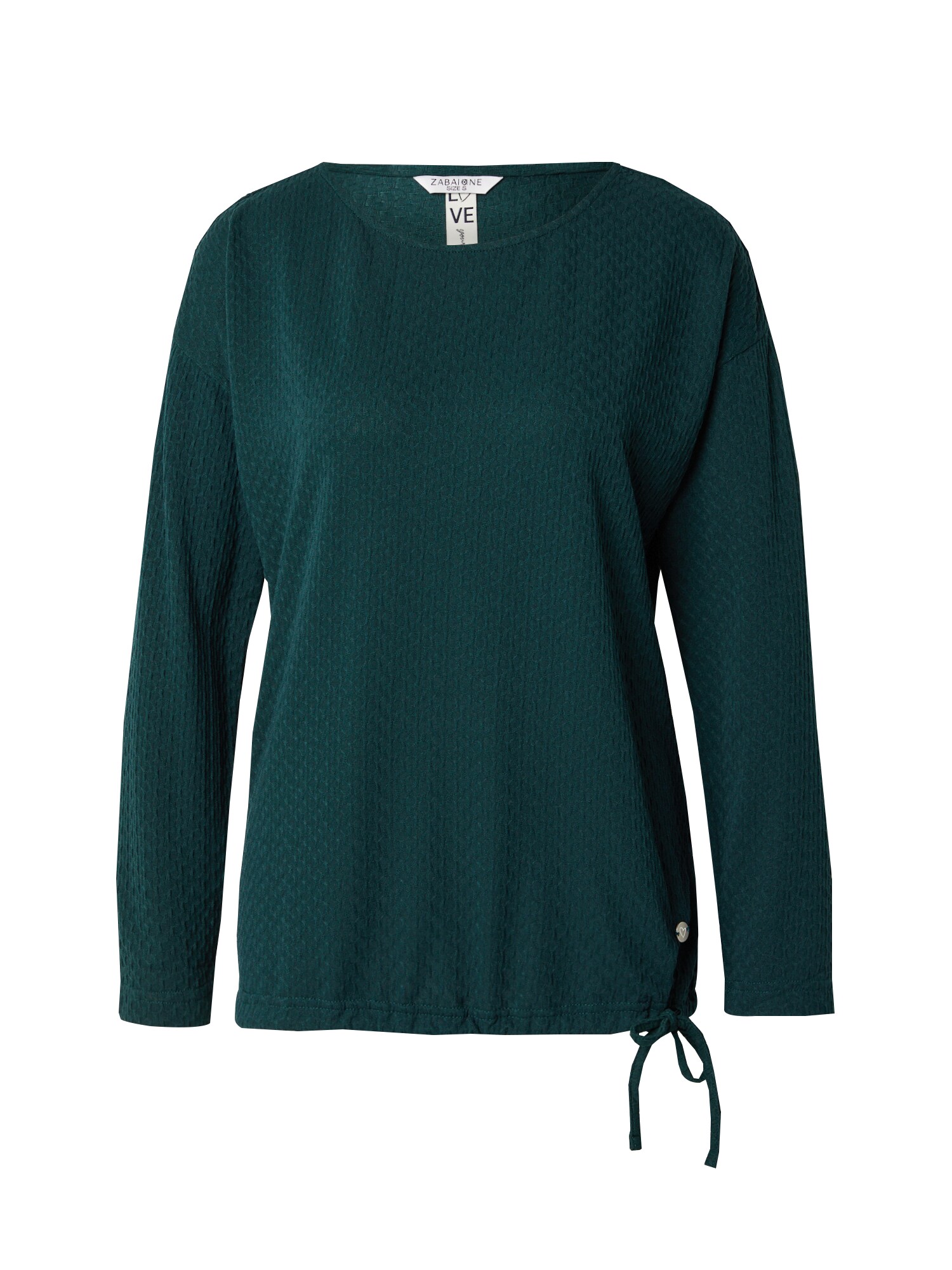 ZABAIONE Tricou 'Do44natella'  verde smarald