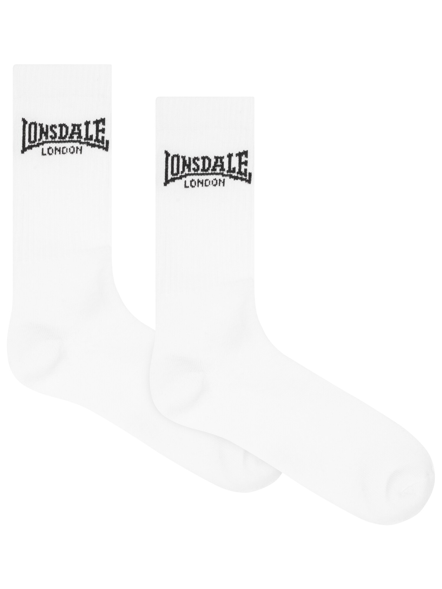 LONSDALE Zokni 'Gilbert'  fekete / fehér termék 2. képe