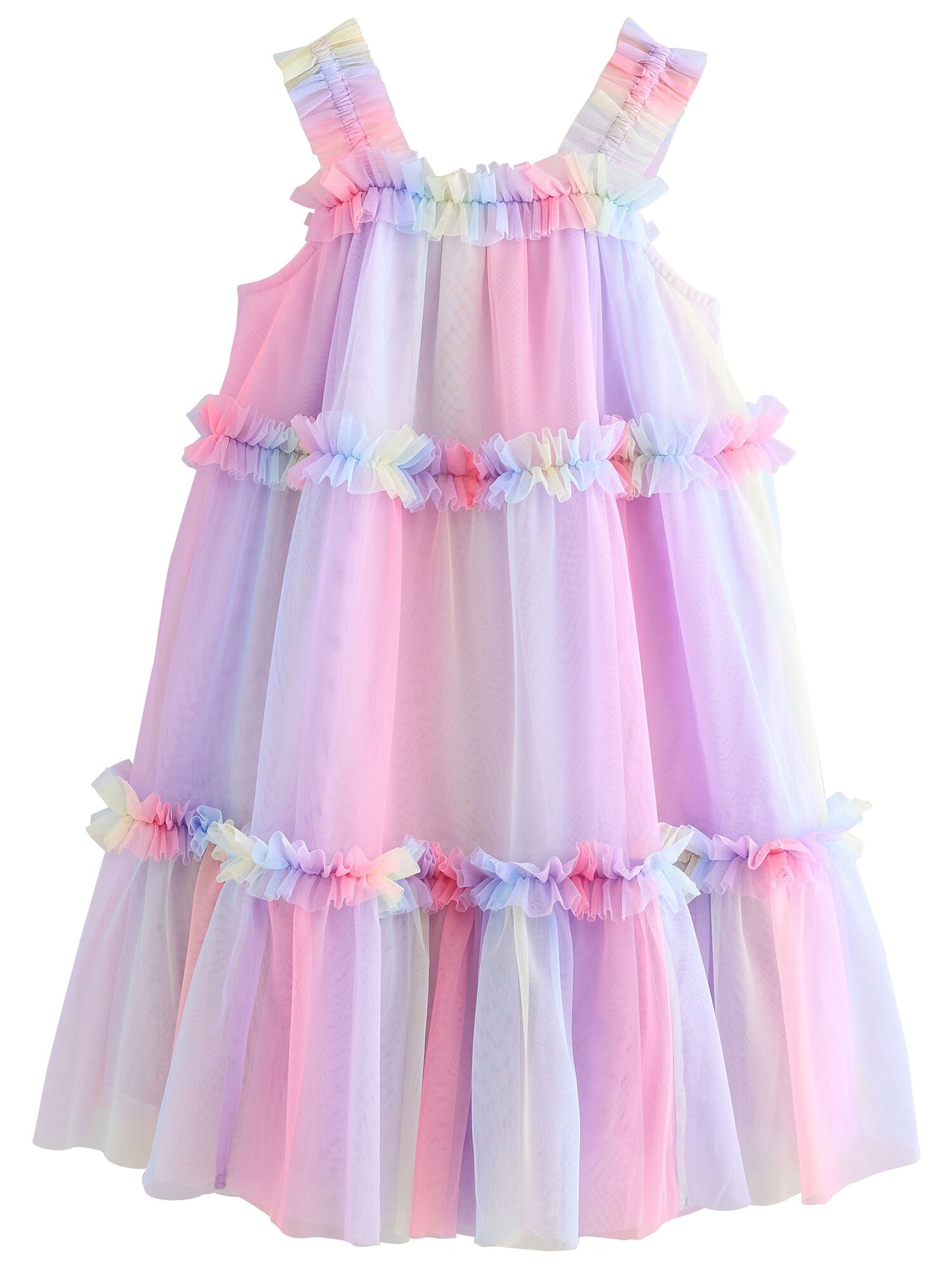 Next Rochie  galben / mov liliachiu / roz