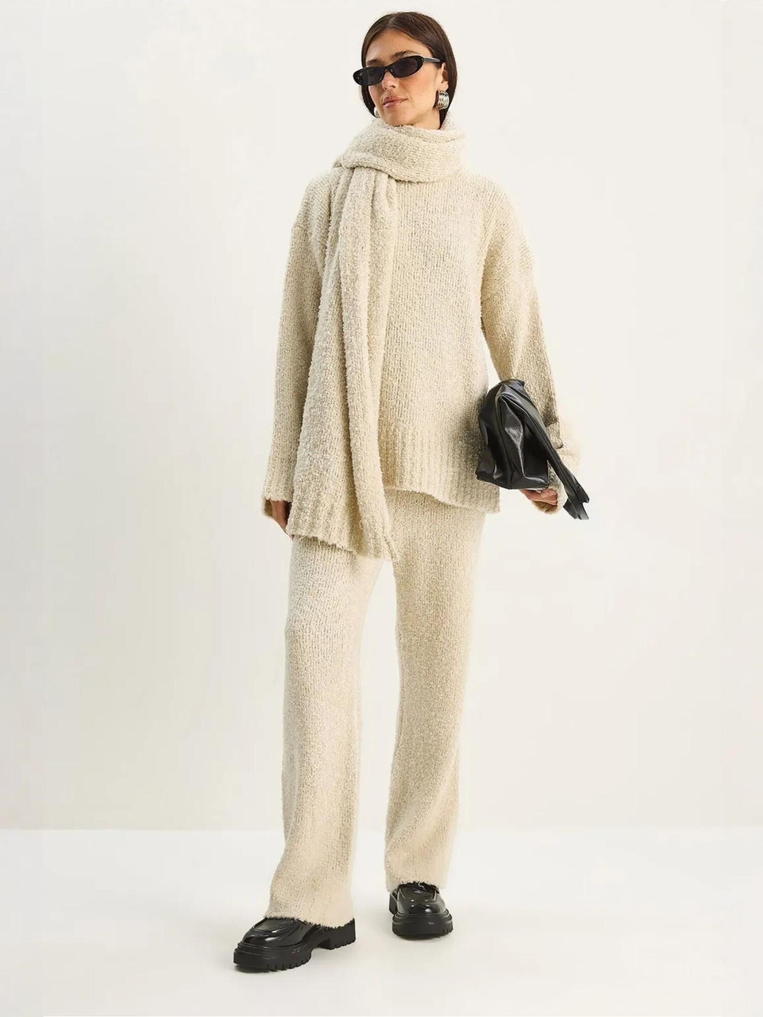 Bianco Lucci Completo pantalone  bianco naturale