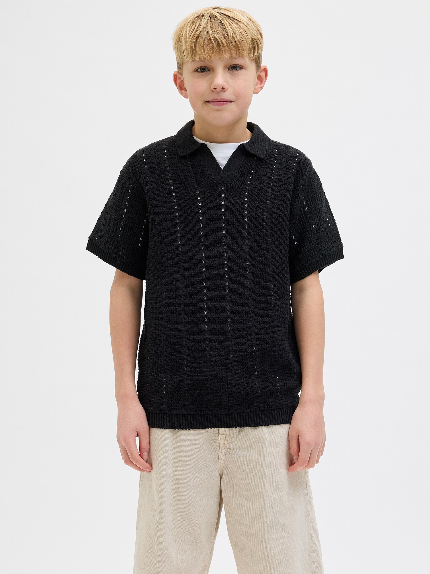 Jack & Jones Junior Pulóver 'PAROS'  fekete termék 2. képe