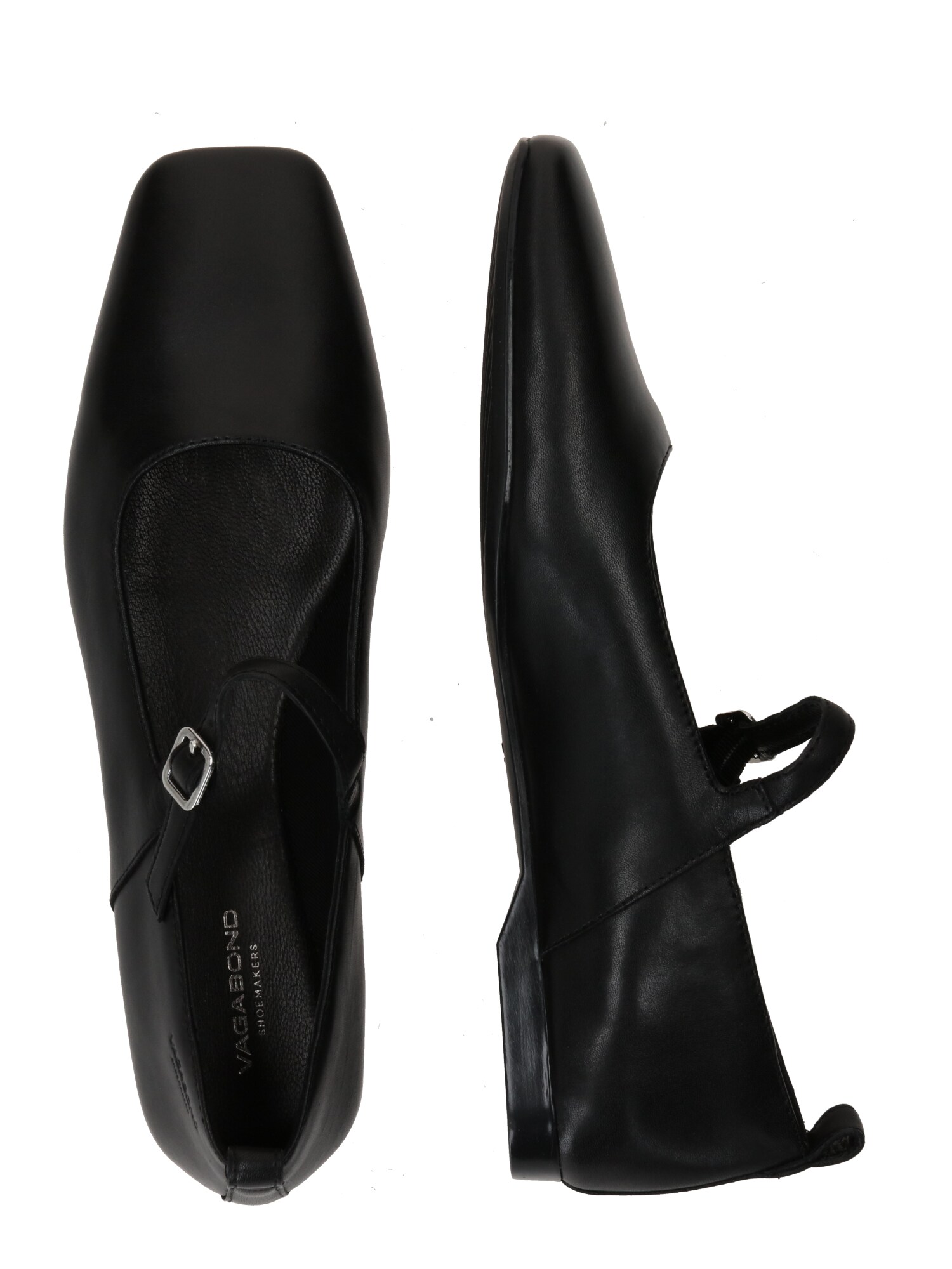 VAGABOND SHOEMAKERS Bokaszíj balerina 'Delia'  fekete termék 2. képe