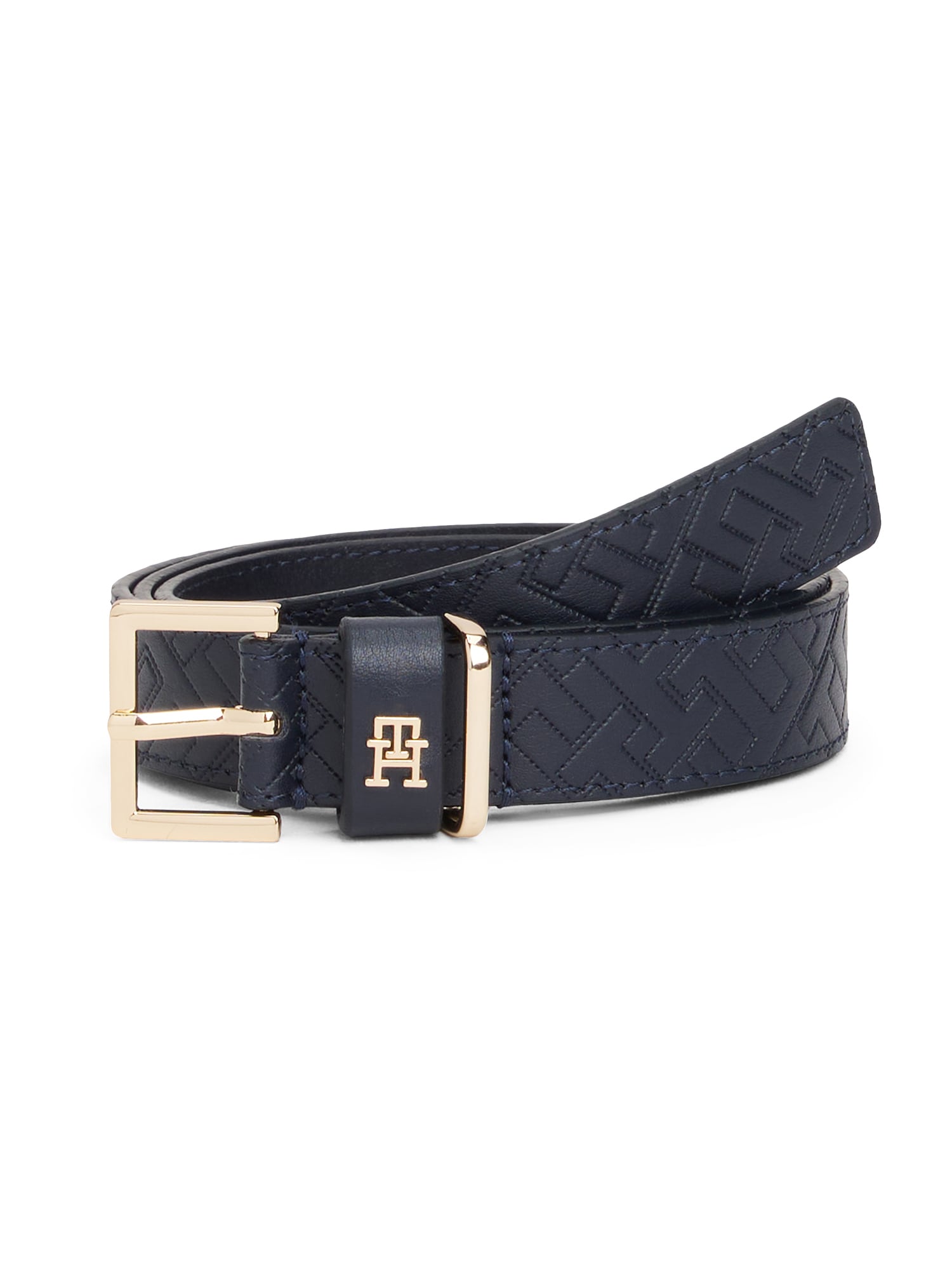 TOMMY HILFIGER Curea SQUARE 2.5  albastru închis