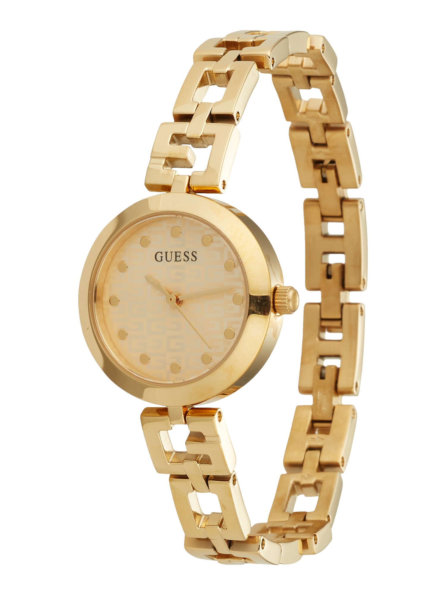 GUESS Analoginis (įprasto dizaino) laikrodis šampano / auksas