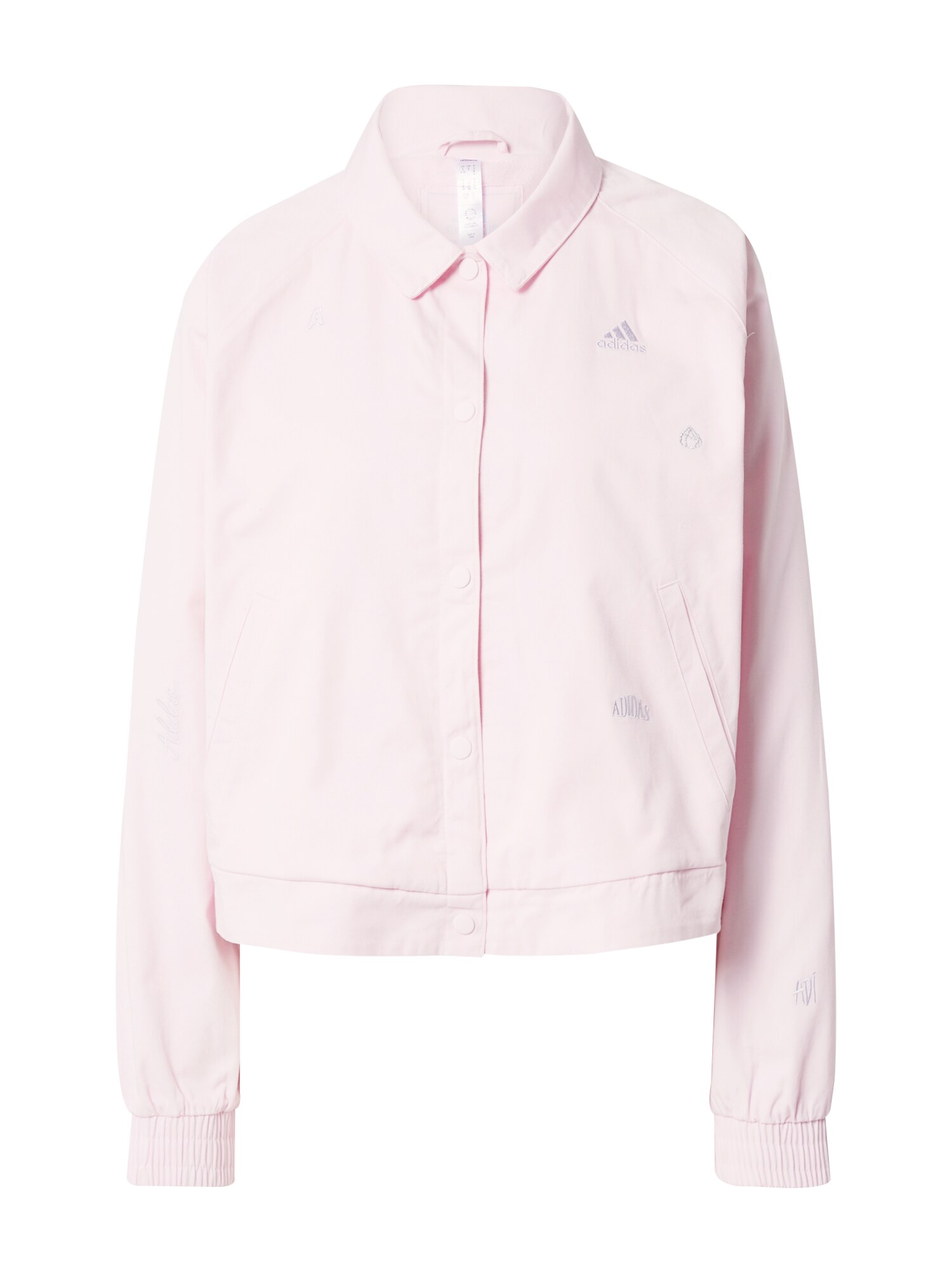 ADIDAS SPORTSWEAR Športna jakna 'Track Top With Healing Crystals Inspired Graphics'  roza / bela