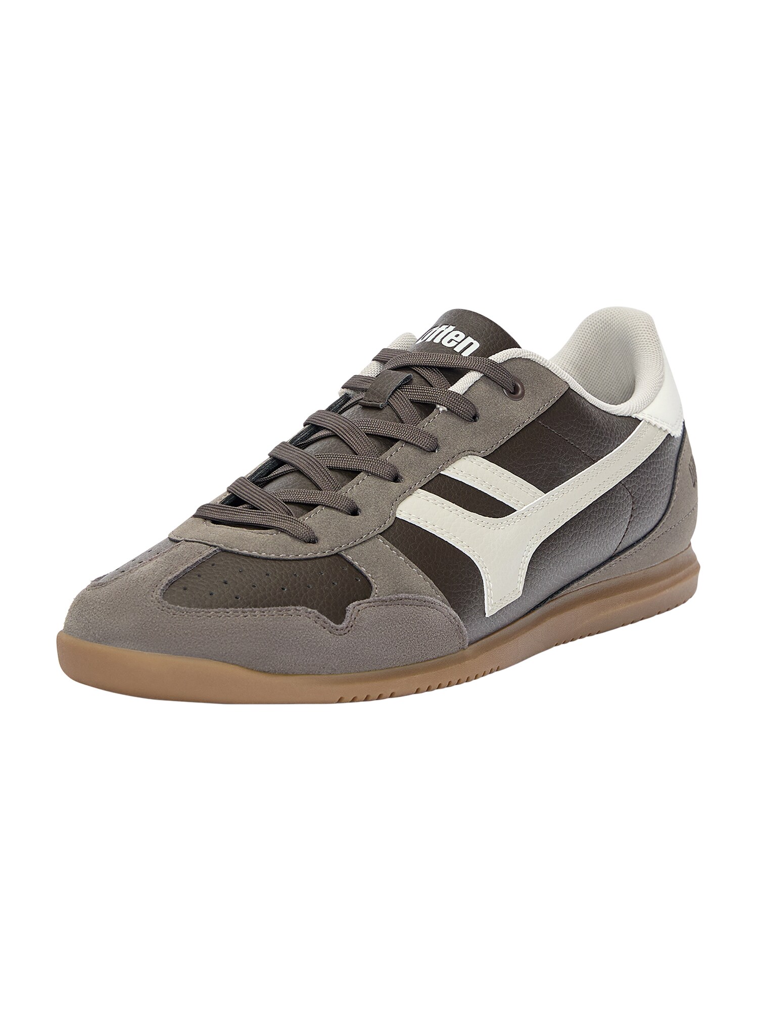 Pull&Bear Sneaker low  ciocolatiu / brocart / alb