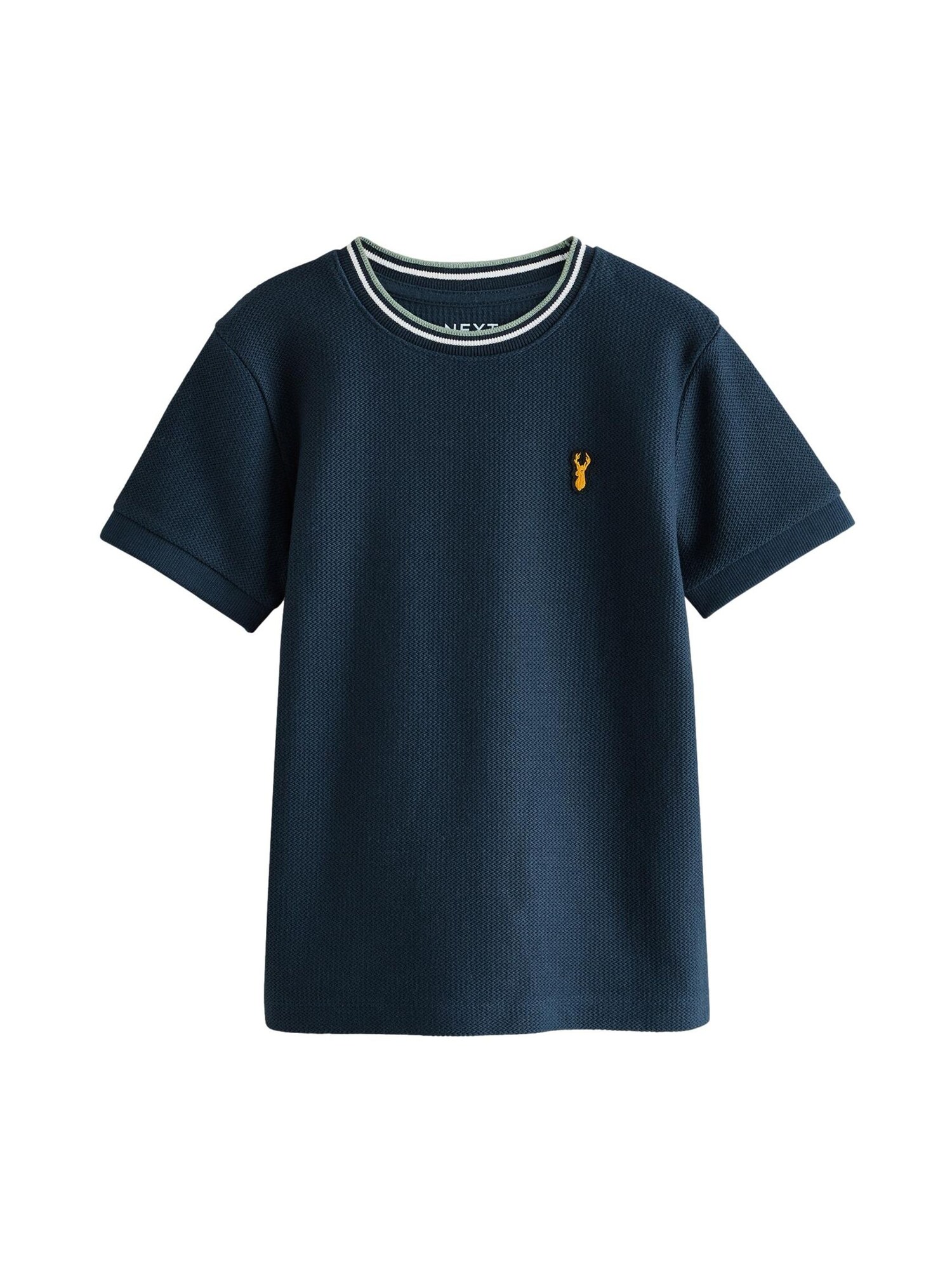 Next Tricou  bleumarin / galben