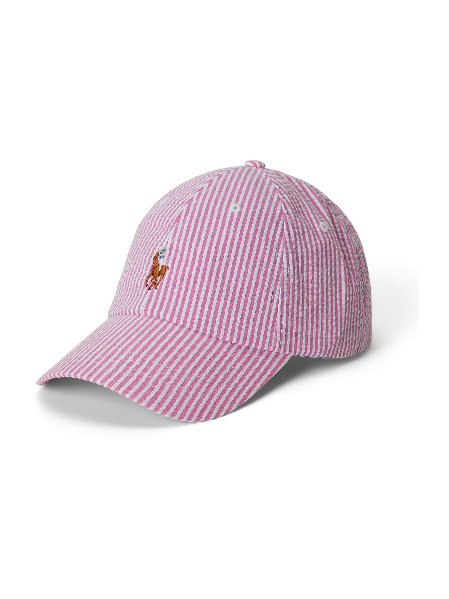 Polo Ralph Lauren Șapcă 'CLS'  albastru denim / maro coniac / roz eozină / alb
