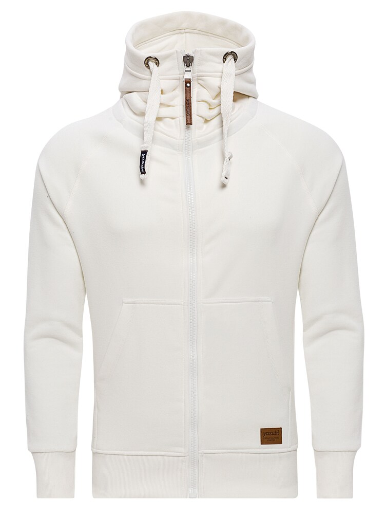 yazubi Sweatjacke 'Jacob' Herren Größe 5XL offwhite