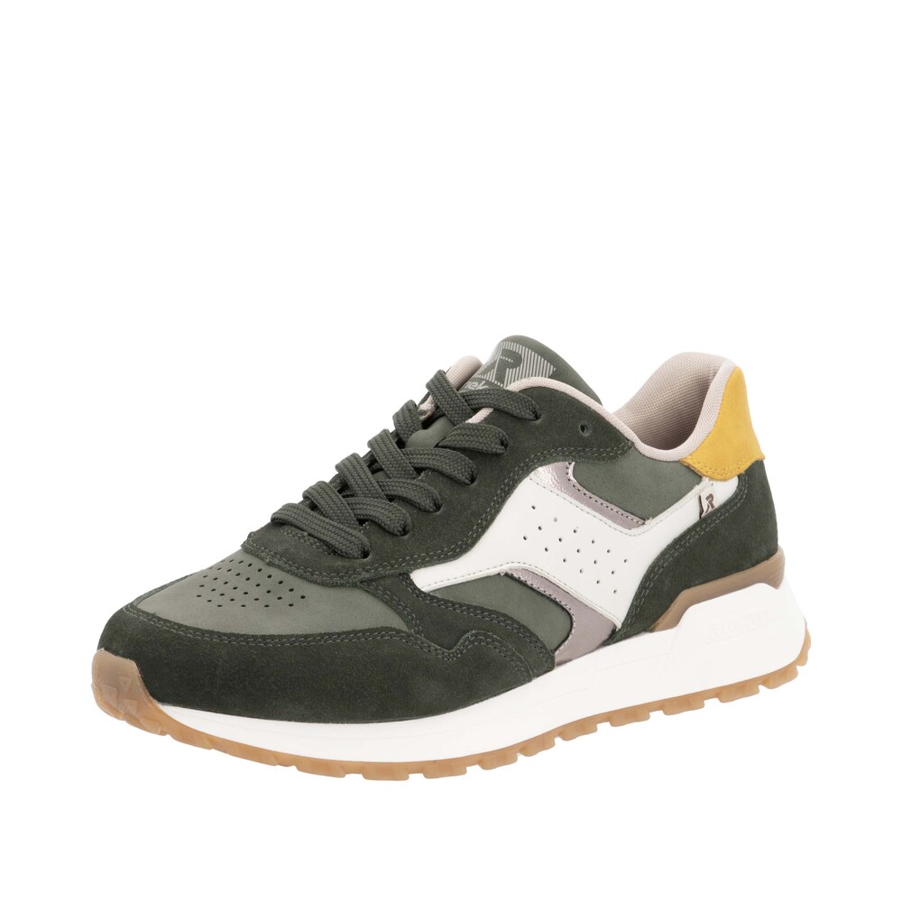 Rieker Sport Sneaker Damen Größe 39 beige / gelb / khaki