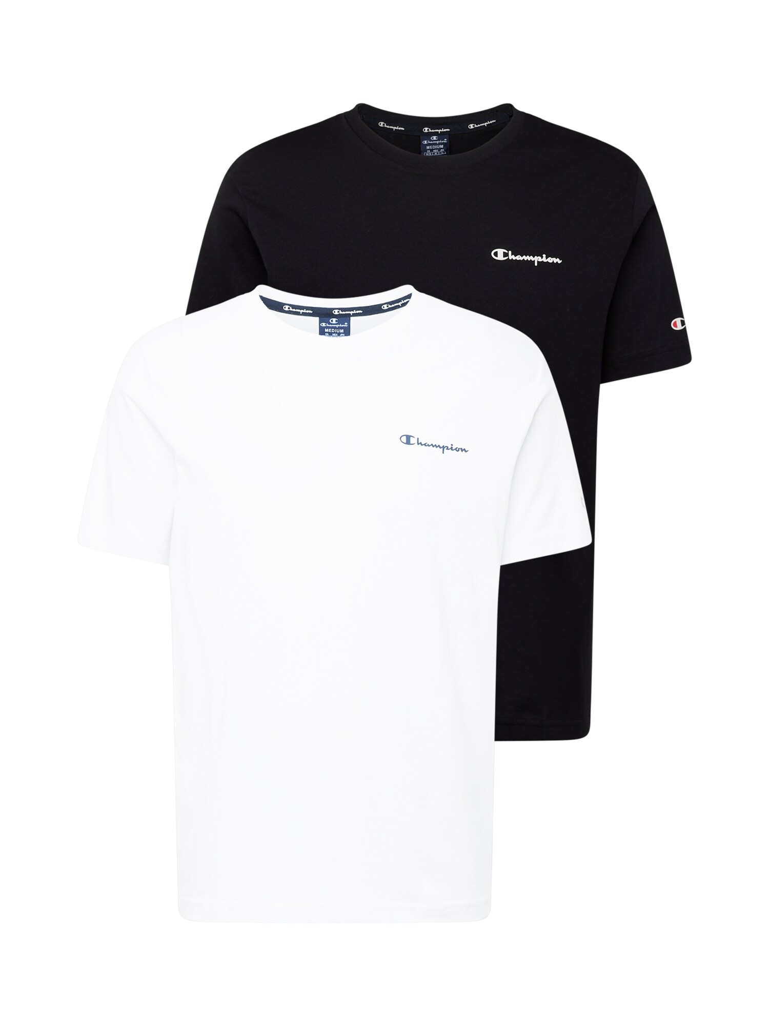 Champion Authentic Athletic Apparel Tričko  čierna / biela