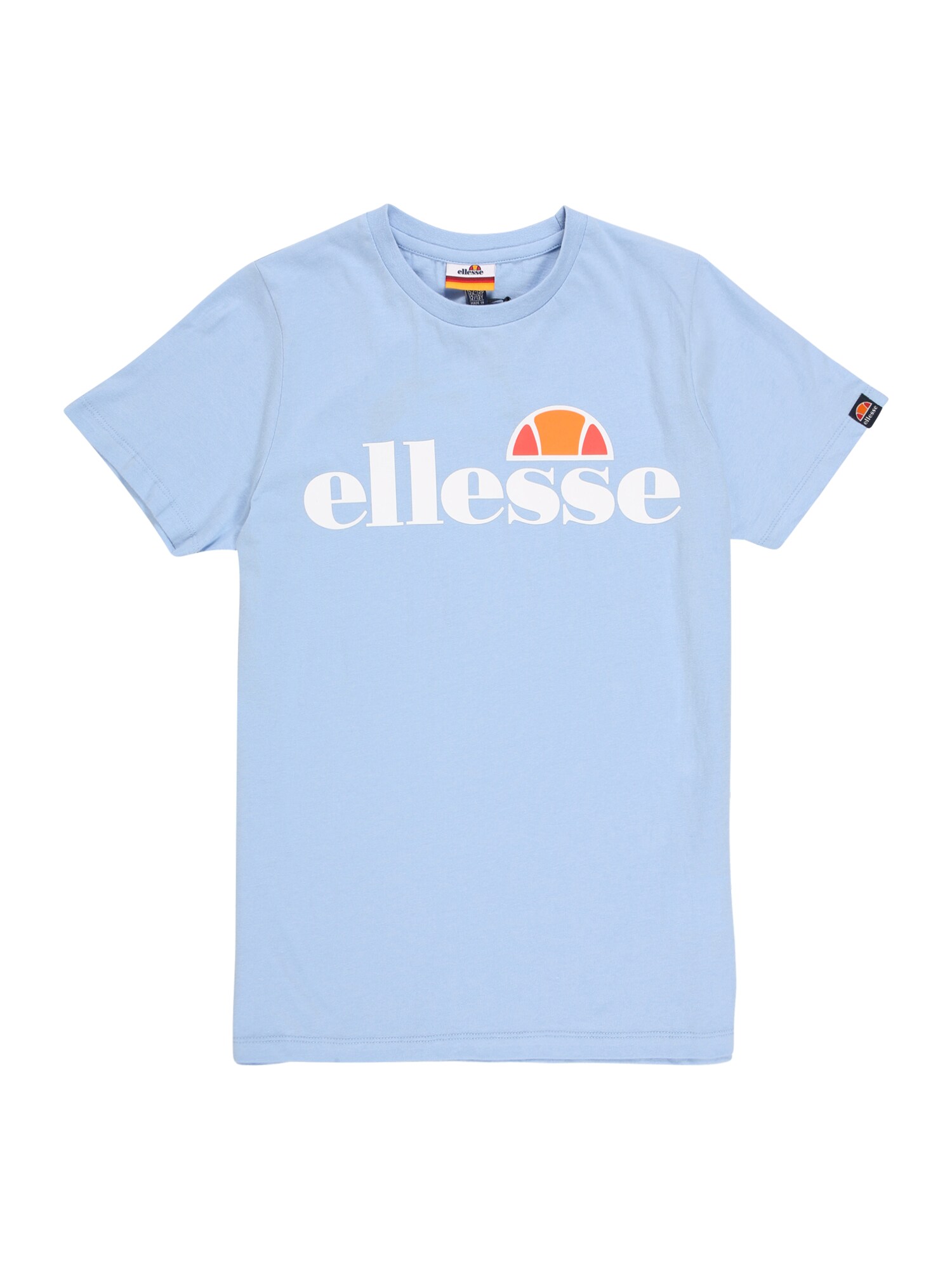 ELLESSE Marškinėliai 'MALIA'  šviesiai mėlyna / balta / šviesiai raudona / oranžinė
