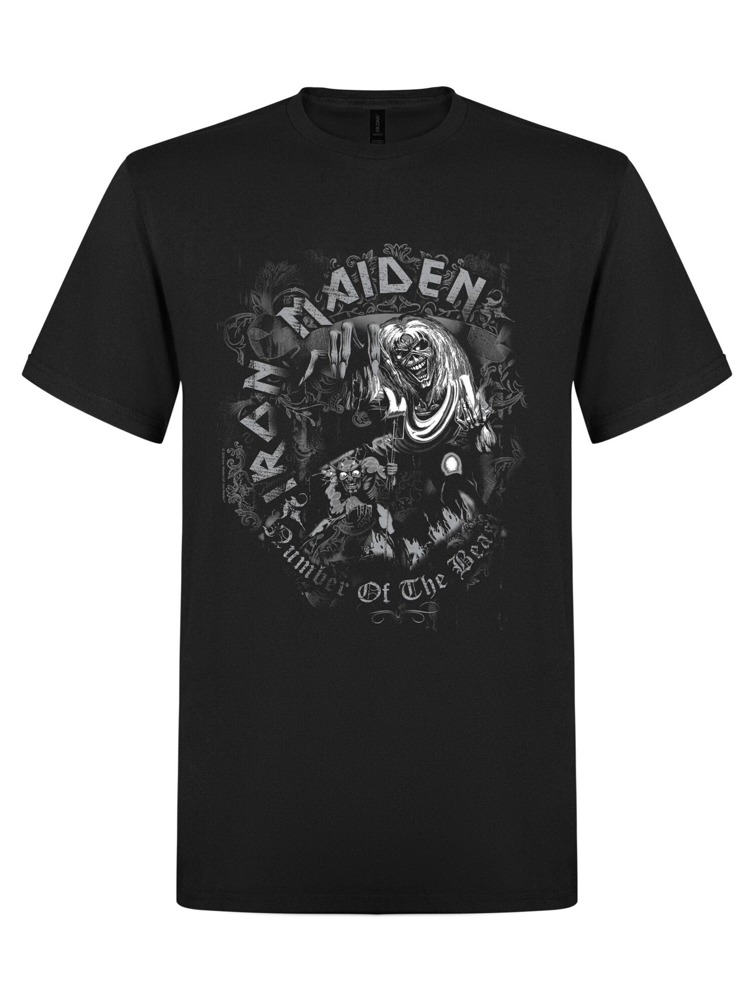 Iron Maiden Camiseta 'Iron Maiden Number of the Beast Watermark  T-Shirt'  negro – imagen 4