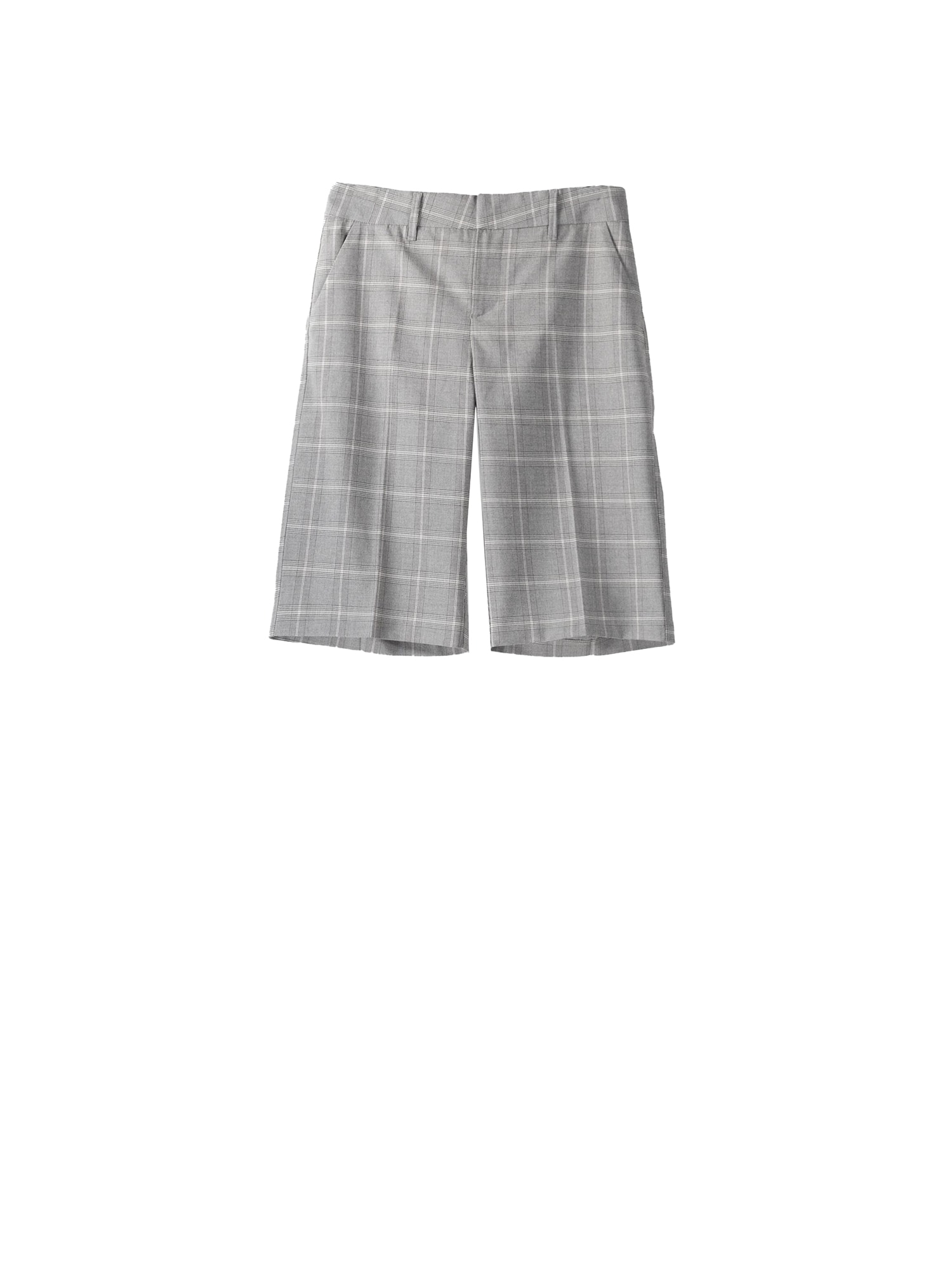 Bershka Ráncos nadrág  szürke / fehér akciós termékkép 1