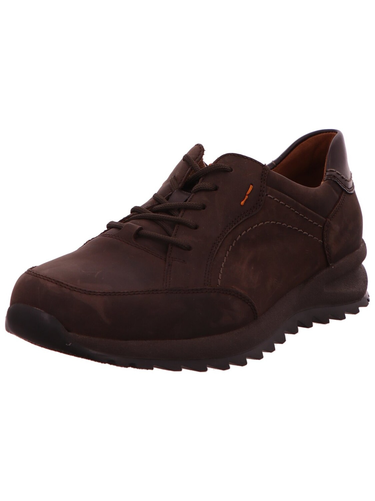 WaldlÄUfer Sneakers Laag 'Sneaker Herren 388001744216 Echtleder In Braun' Bruin