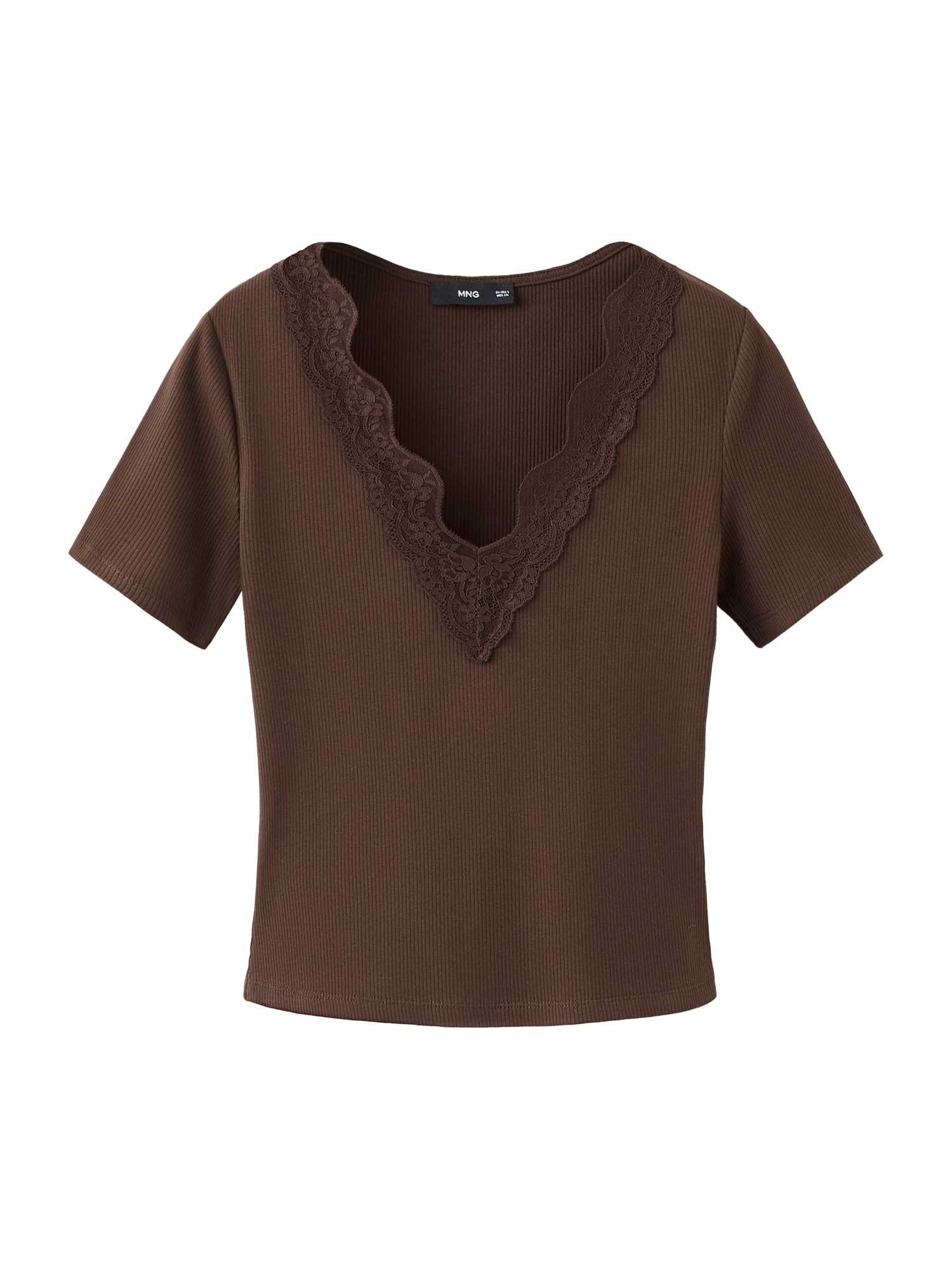 MANGO Tricou 'LOCY'  maro