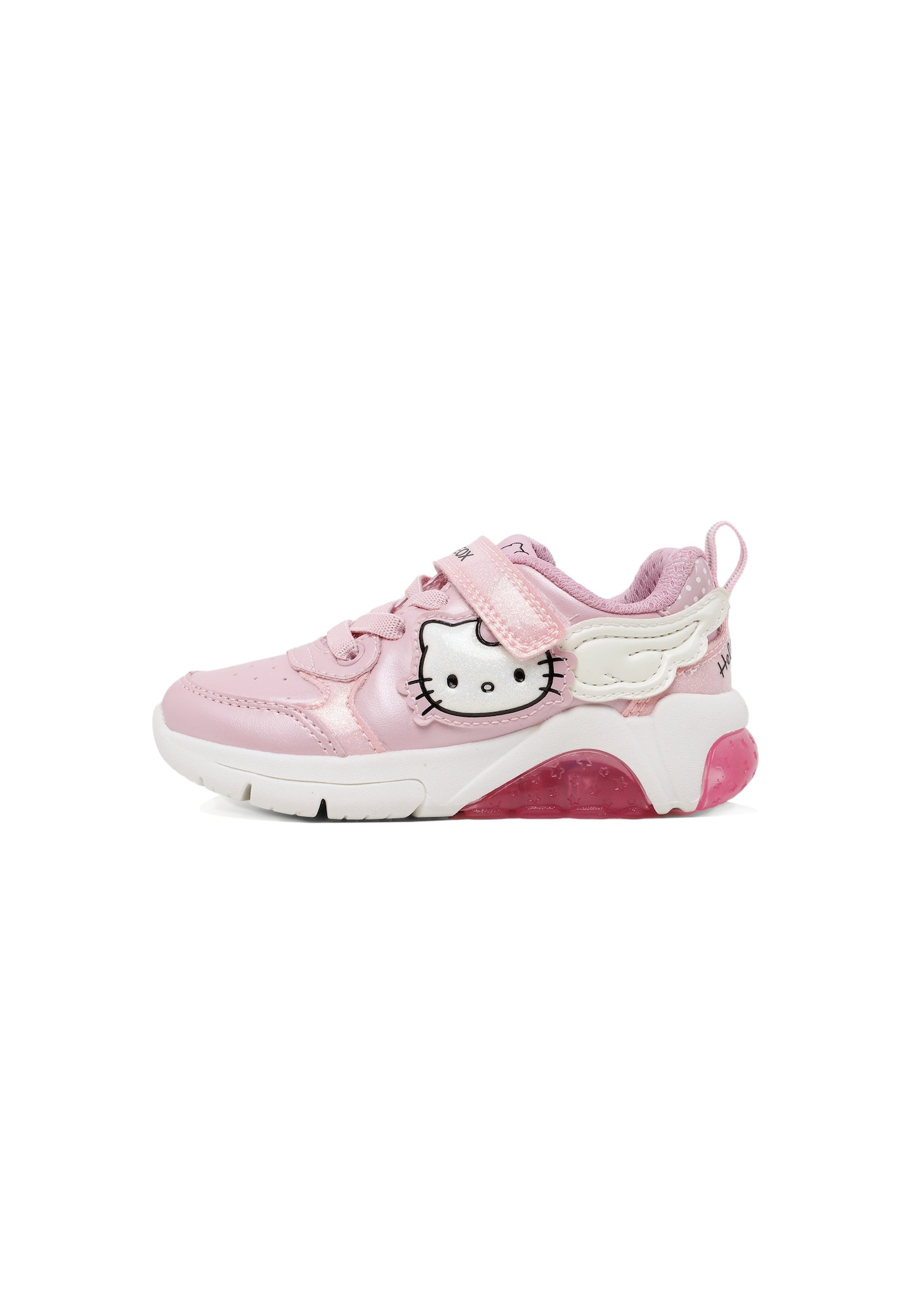 GEOX Sneaker J FADINLIGHT   roz / negru / alb murdar