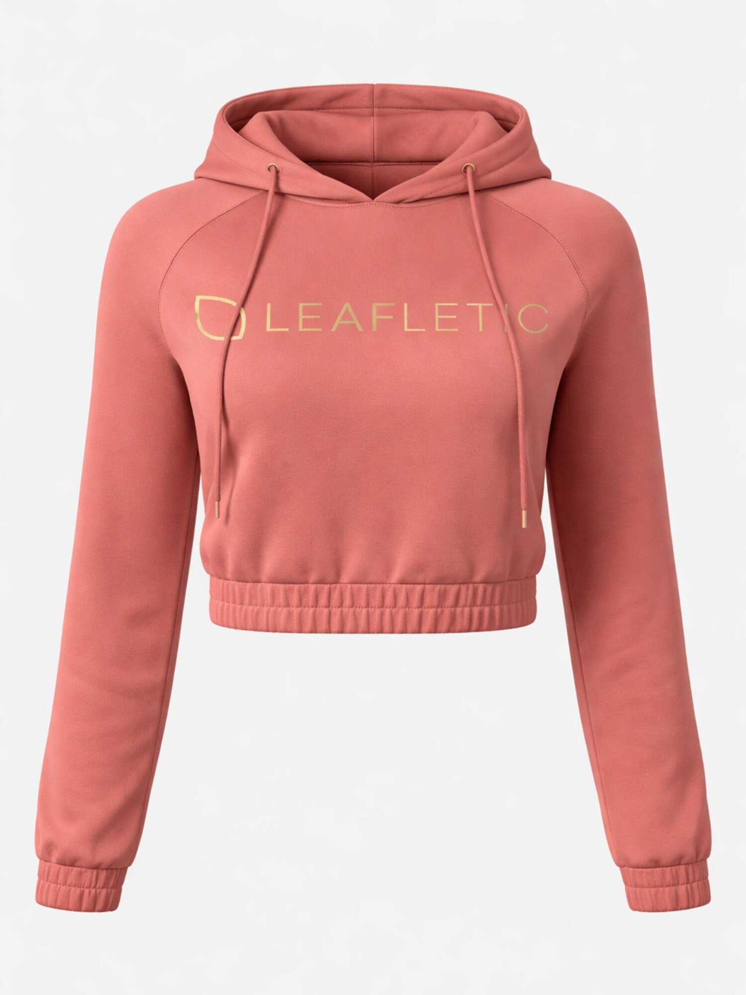 LEAFLETIC Sudadera 'Leafletic Women's Cropped Hoodie'  rosa