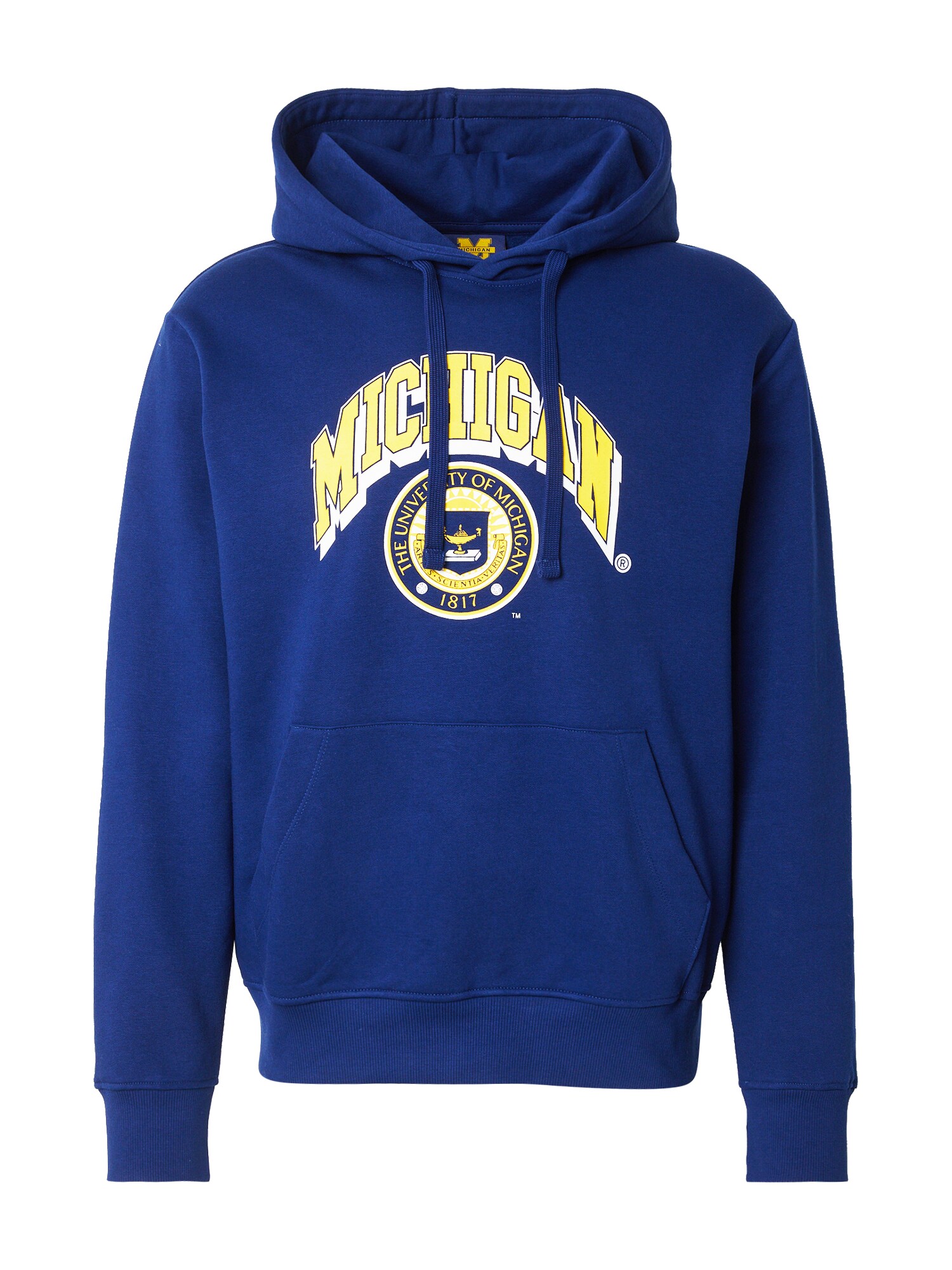 JACK & JONES Mikina 'JJMICHIGAN'  námornícka modrá / žltá / biela