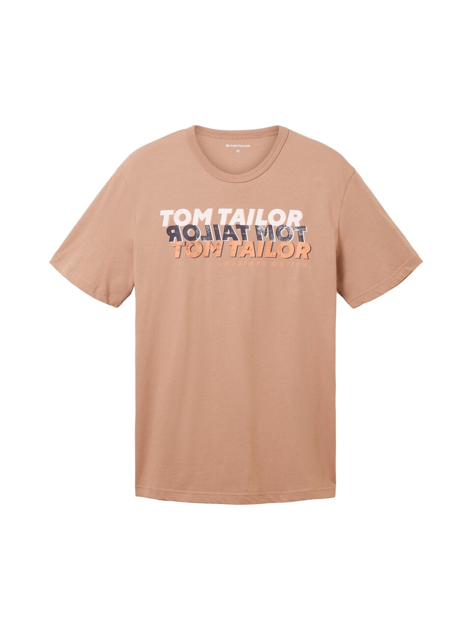 T-shirt beige / brun / svart
