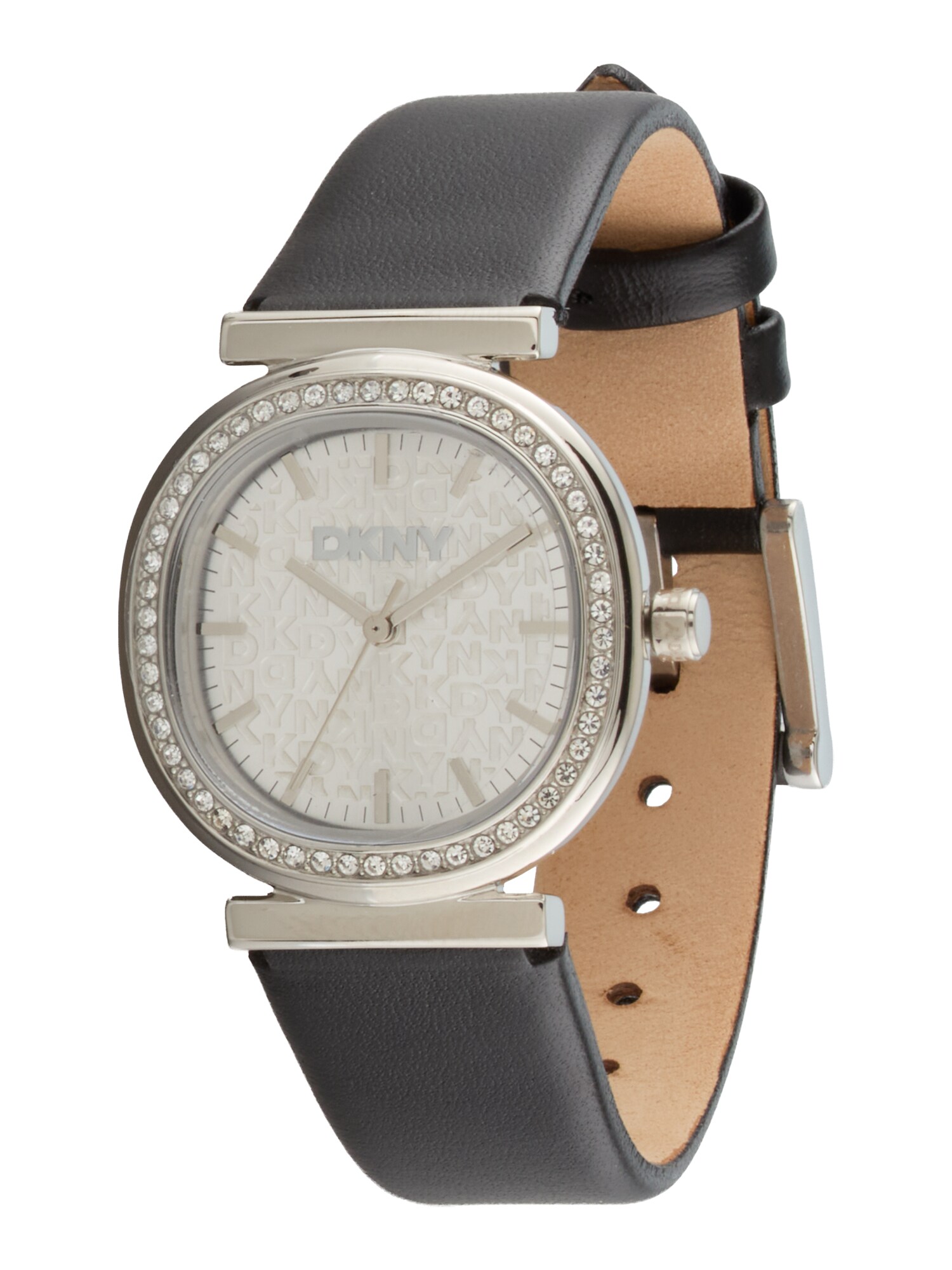 DKNY Ceas analogic Evening  negru / argintiu