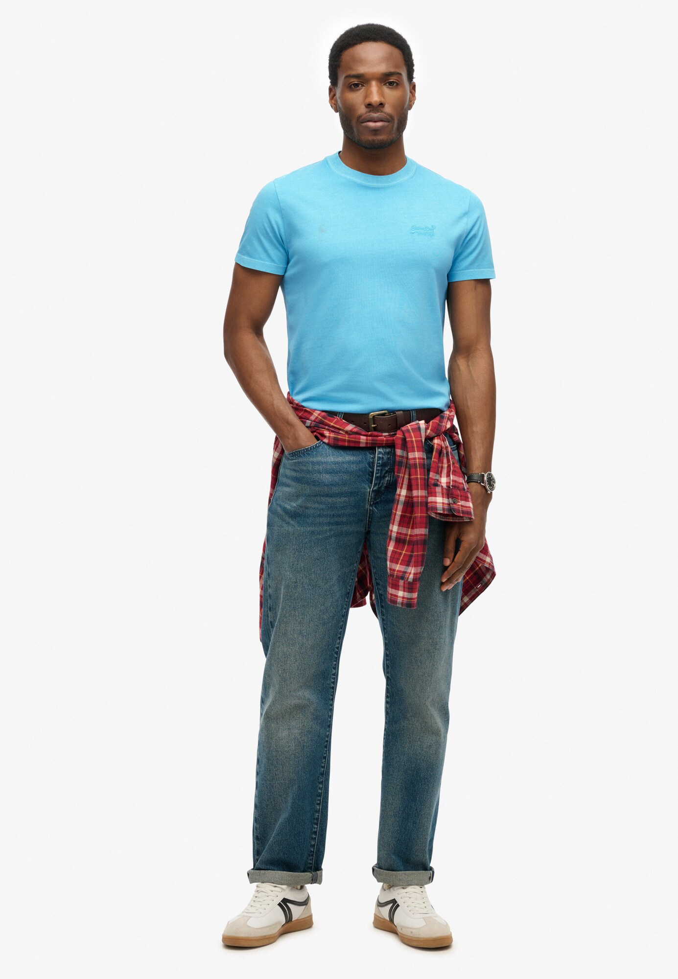 Superdry & Co Tričko 'Essential' azúrová (obrázok 3)