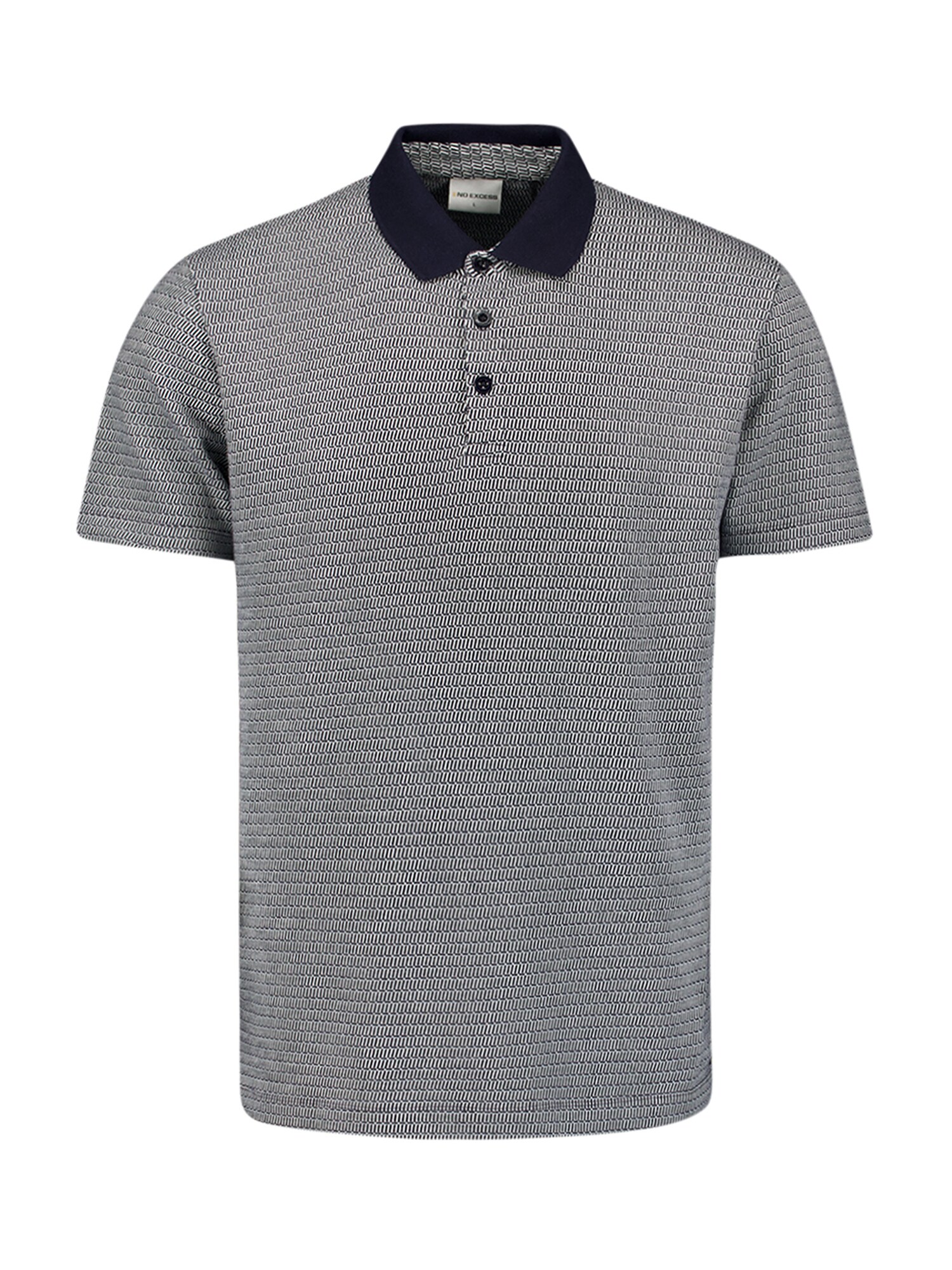 No Excess Tricou  bleumarin / alb
