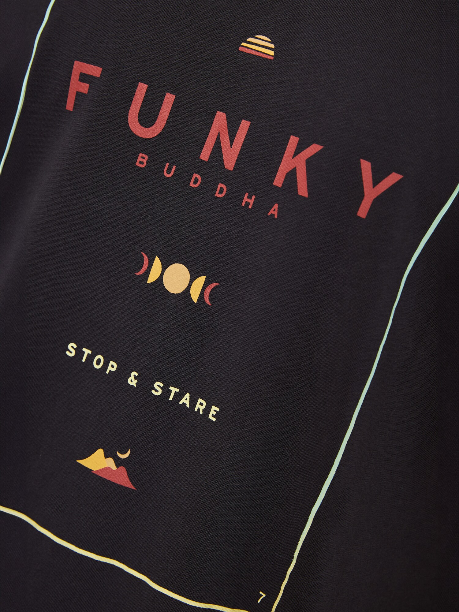 Funky Buddha Póló  aranysárga / antracit / menta / tűzpiros termék 2. képe