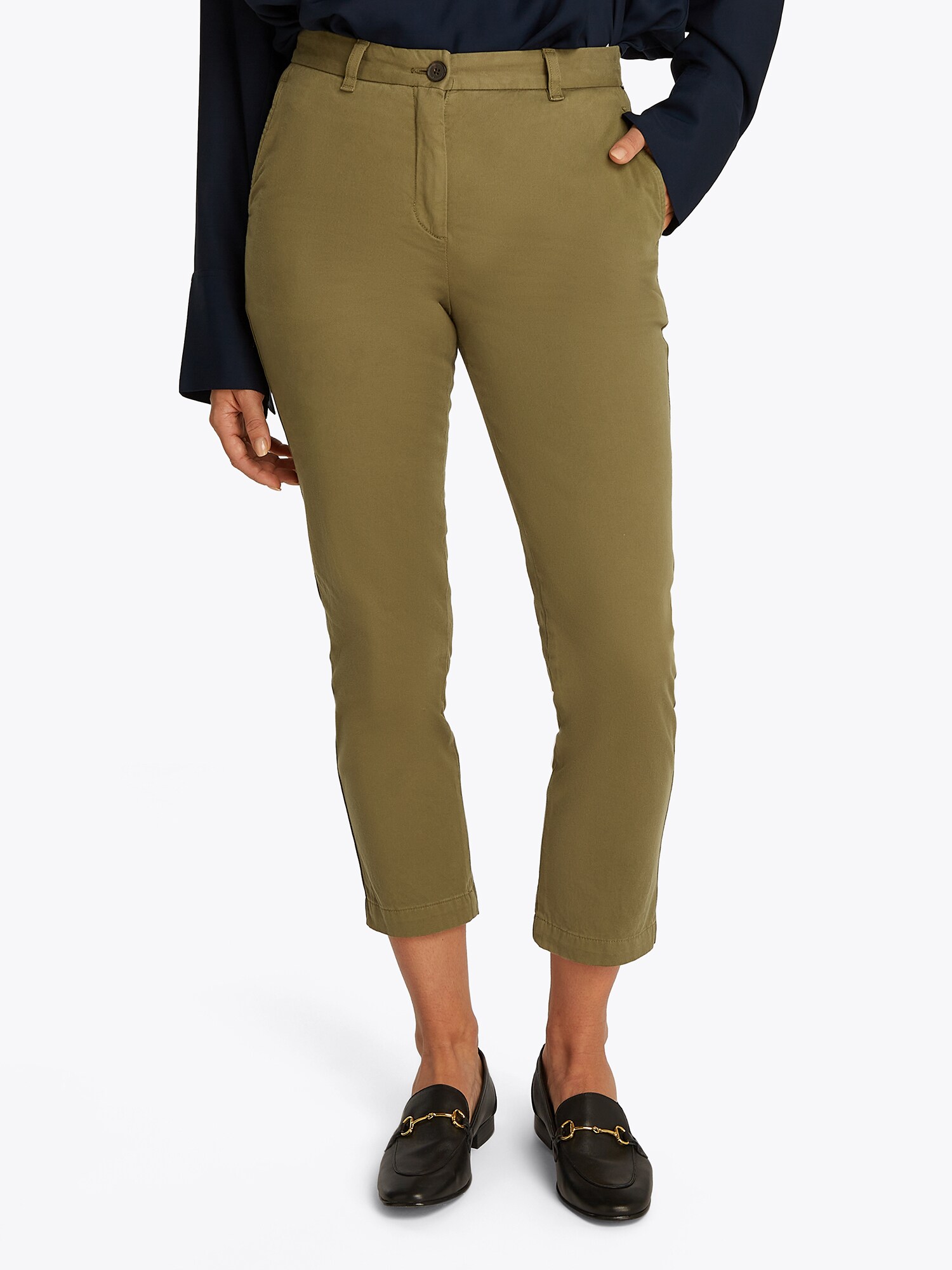 TOMMY HILFIGER Chino nadrág  olíva termék 2. képe