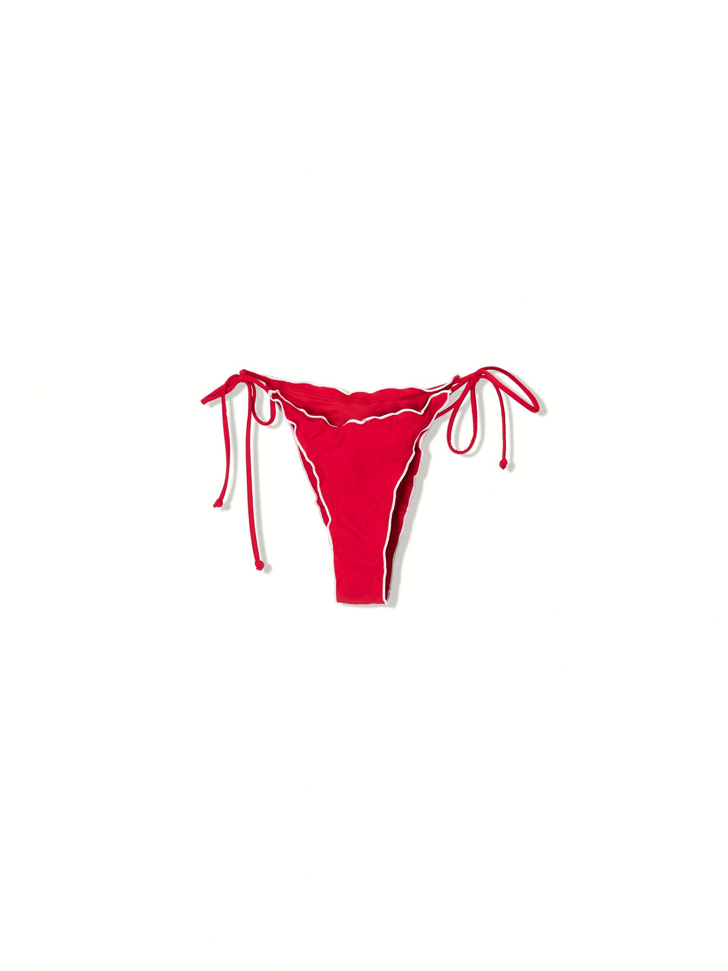Bershka Slip costum de baie  roșu / alb