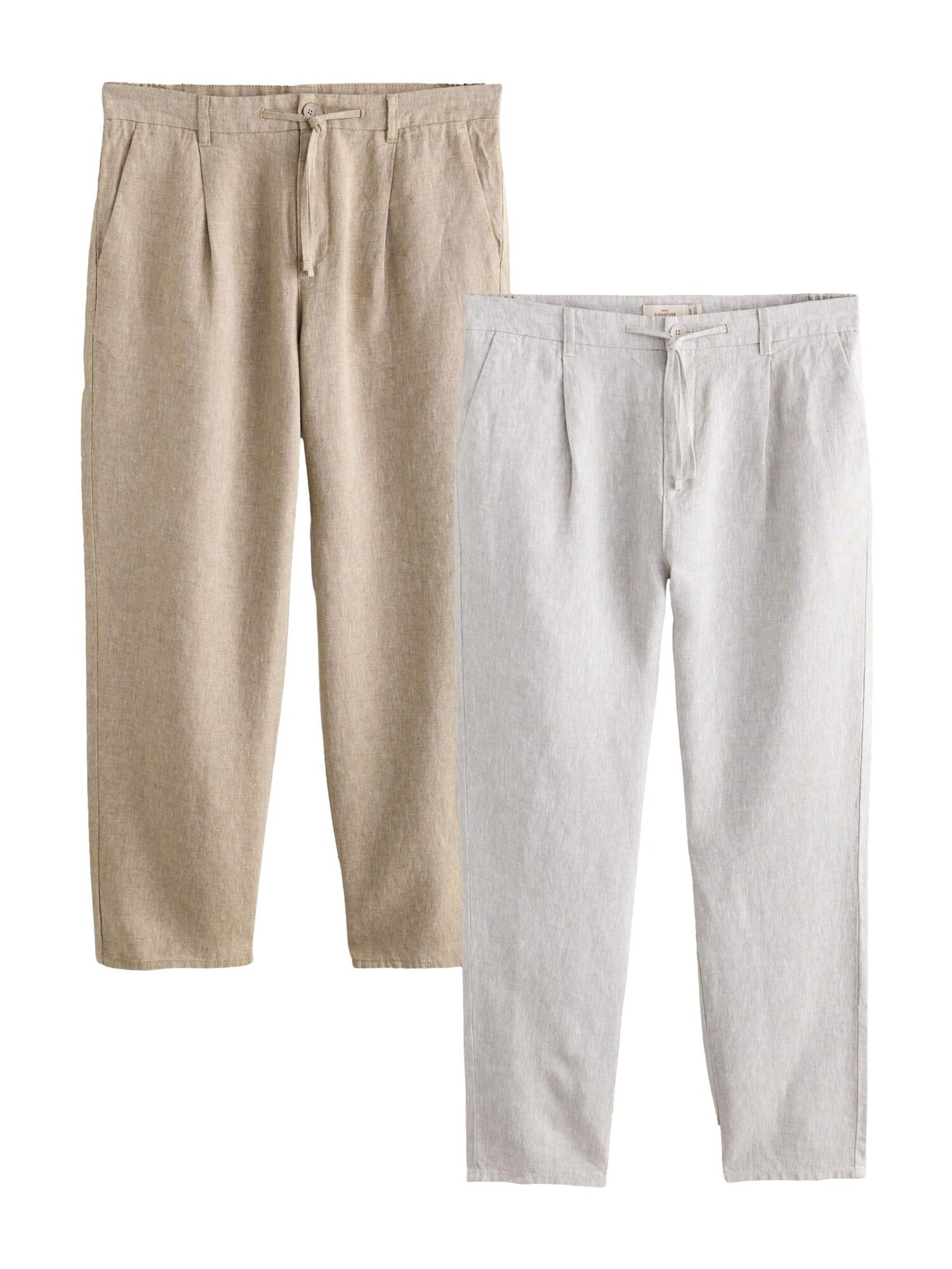 Next Pantaloni bej / gri deschis