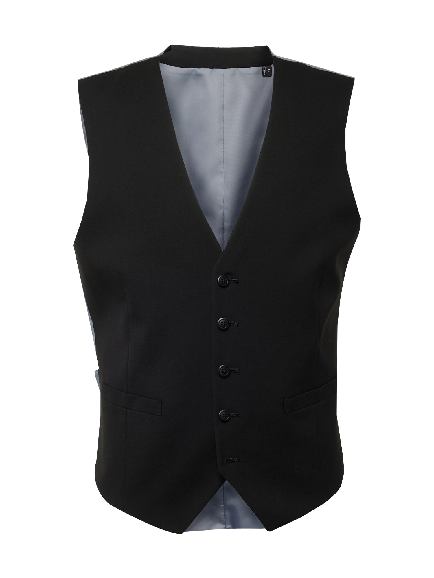 BURTON MENSWEAR LONDON Мъжка елек за костюм 'Essential'  светлосиво / черно