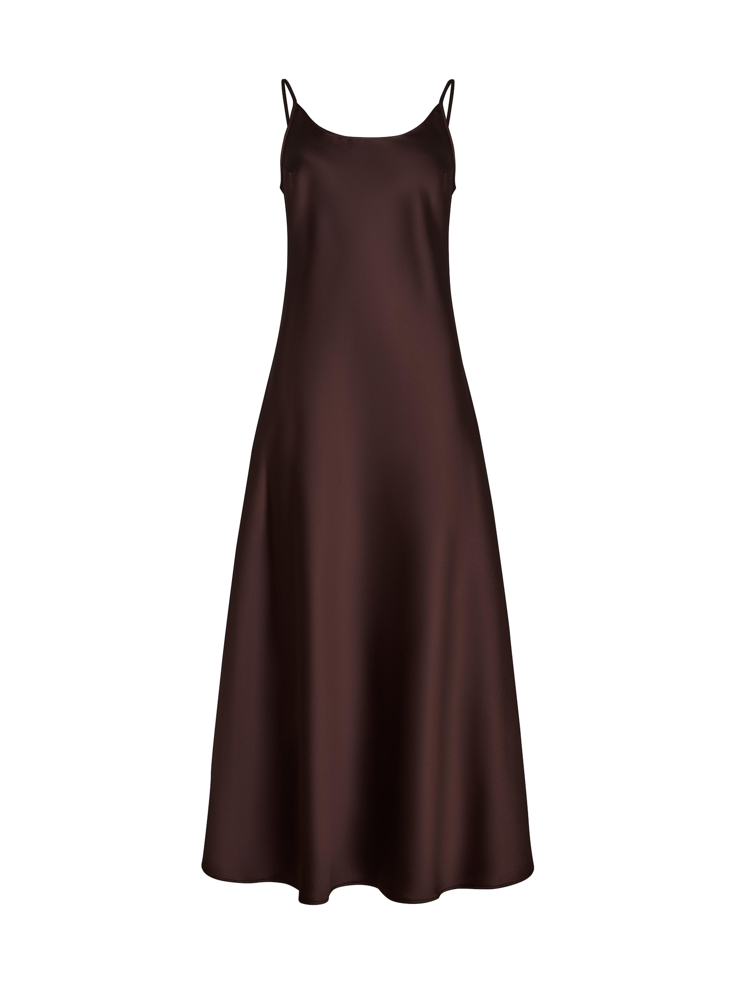 Serena Silueta Šaty 'Midi satin slip dress 'Majestic''  čokoládová