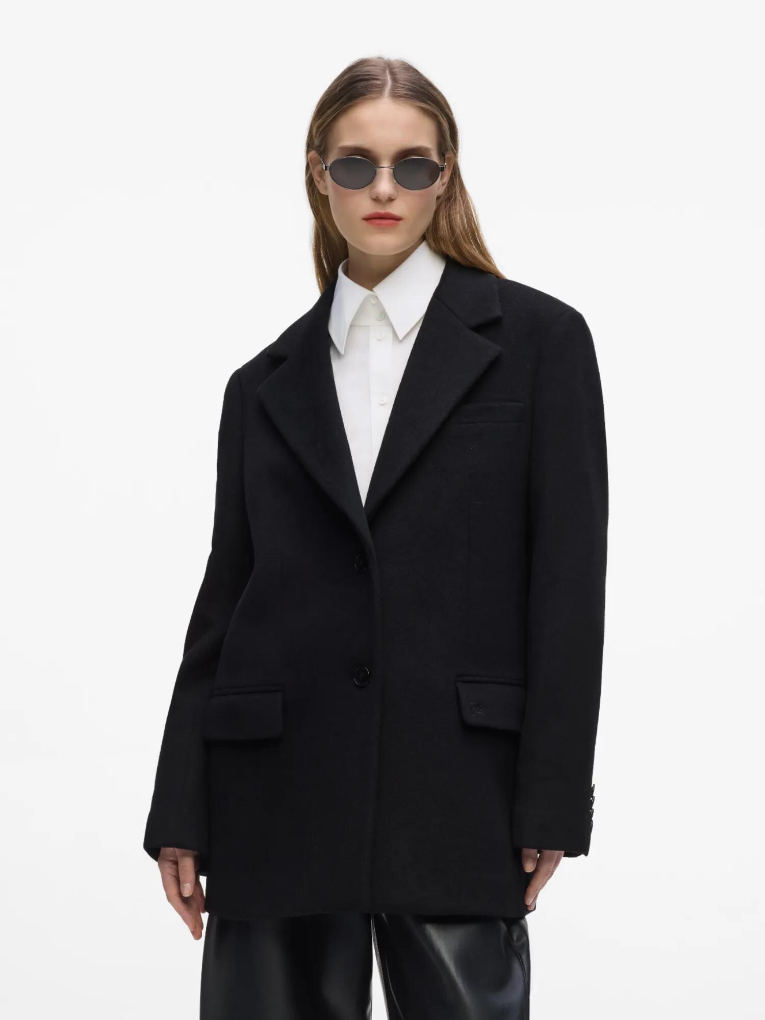 Karl Lagerfeld Abrigo de entretiempo  negro – imagen 16