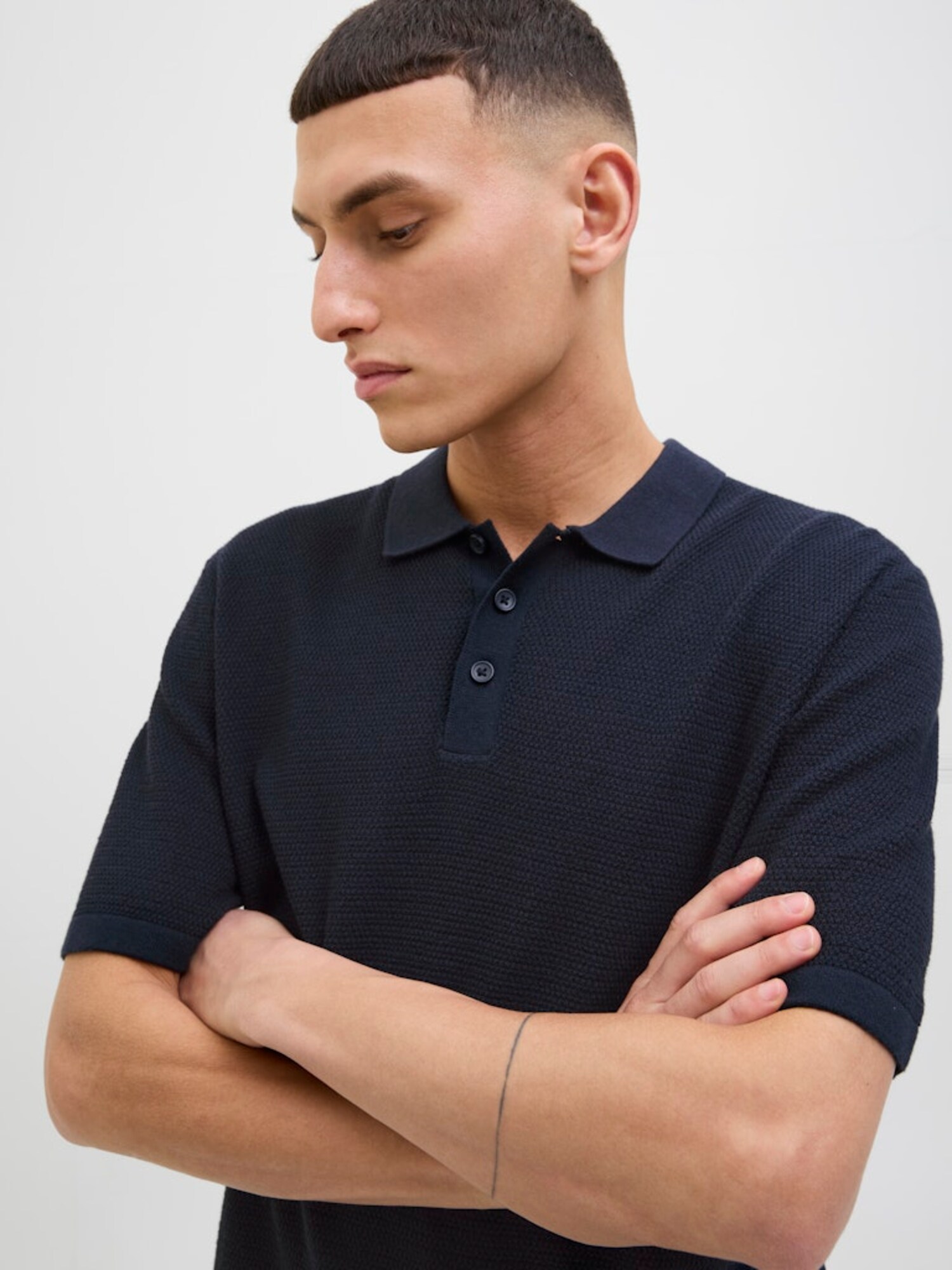JACK & JONES Póló 'JJEGeorge'  tengerészkék termék 2. képe