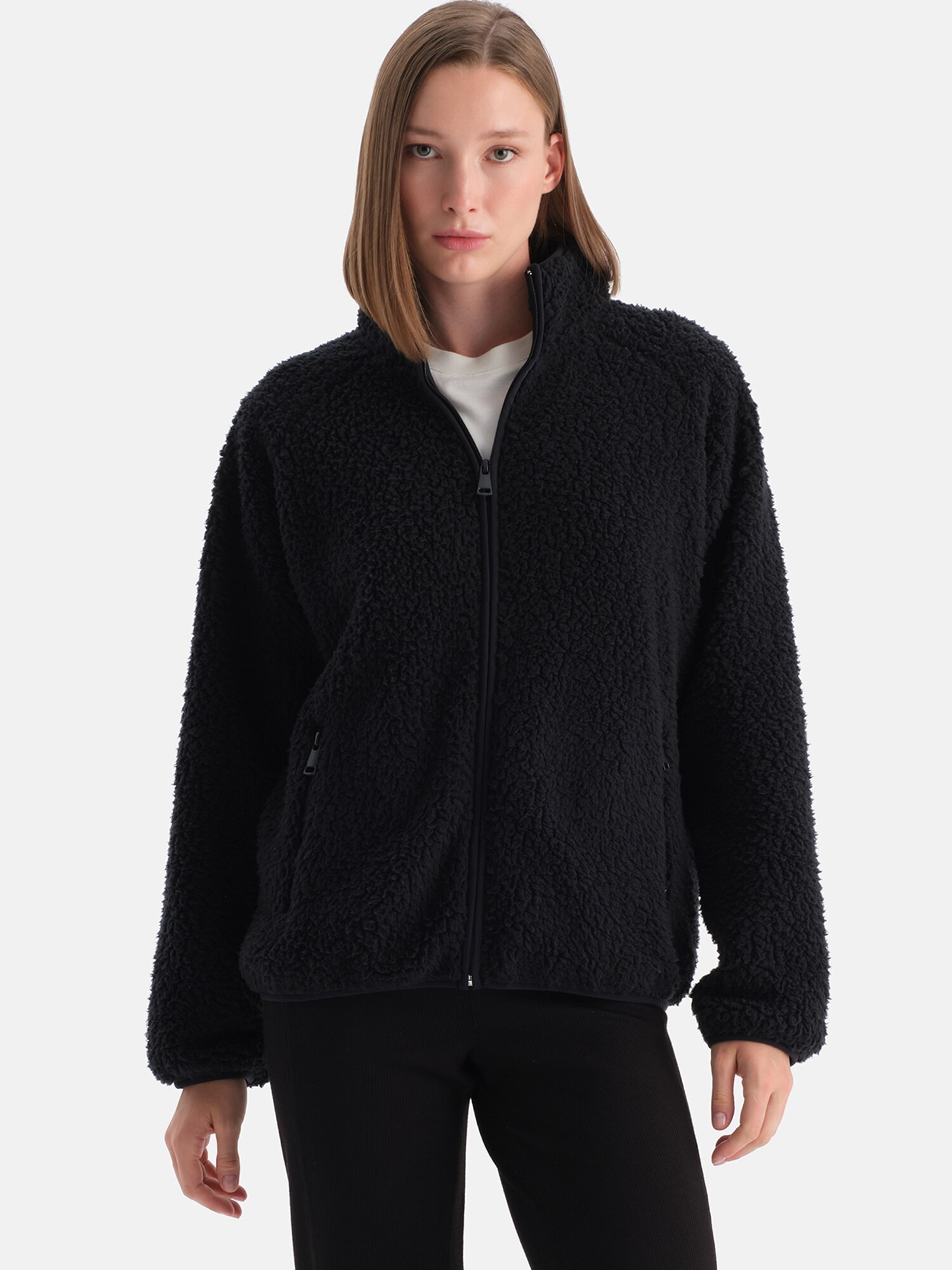 Dagi Jachetă  fleece  negru