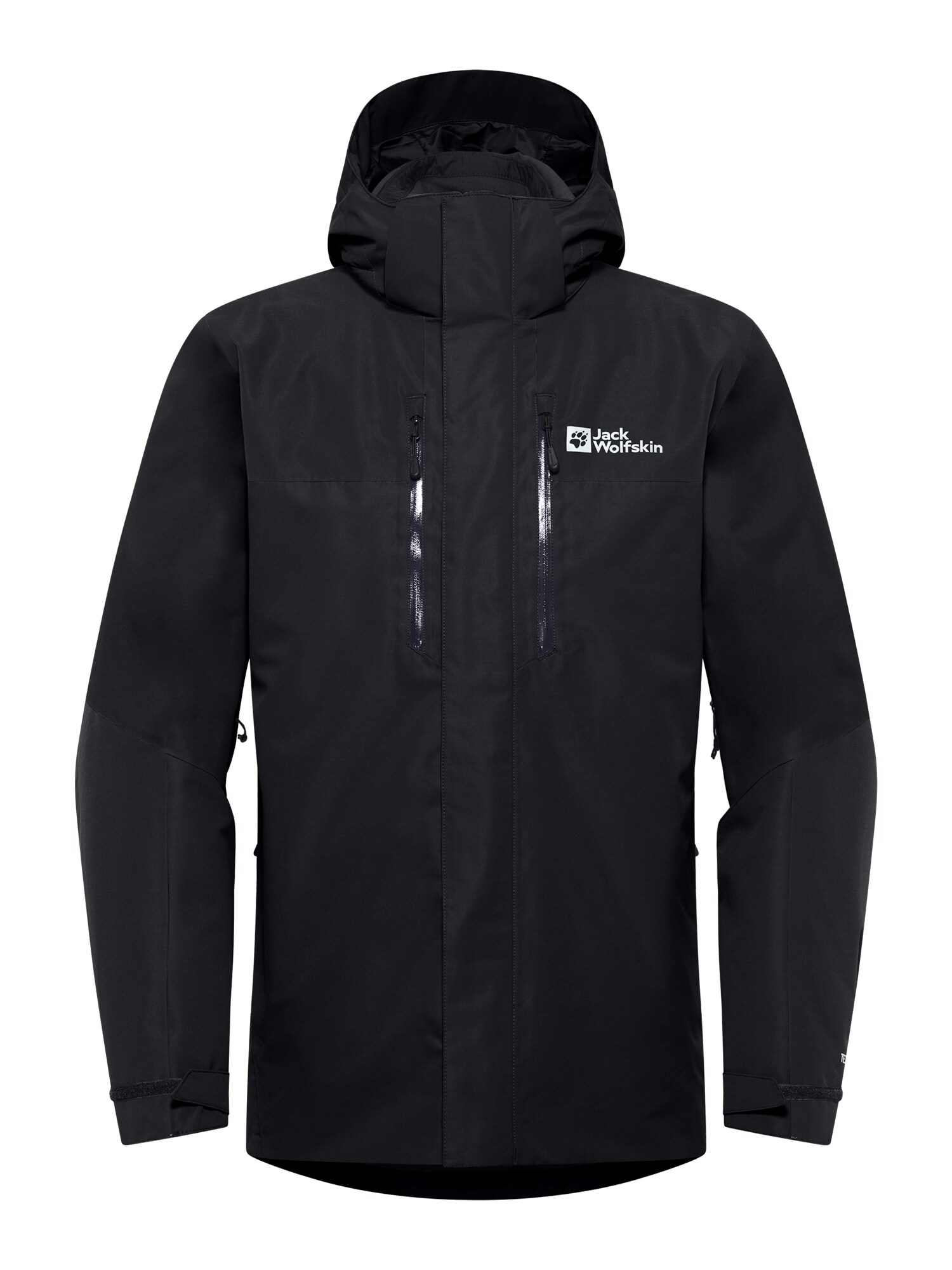 JACK WOLFSKIN Geacă outdoor Jasper  negru / alb