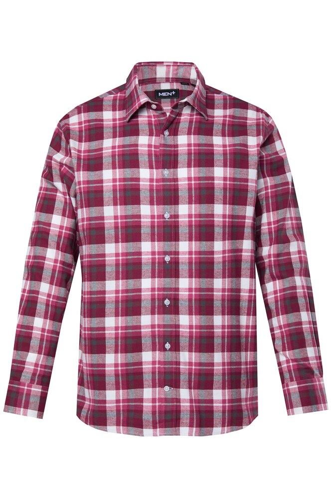 Men Plus Hemd Herren Größe XXL pink / weinrot / weiß