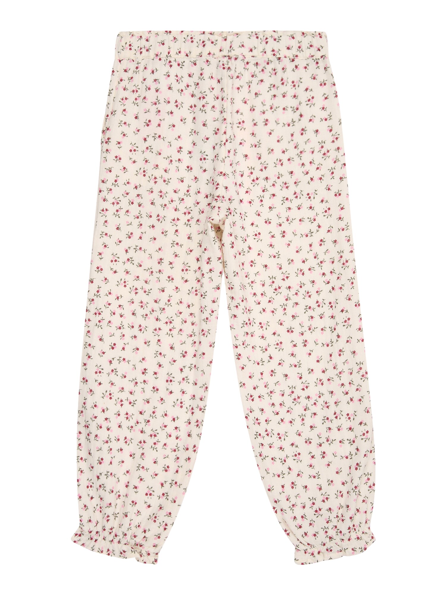Only Mini Nadrág 'KMGTHYRA'  krém / zöld / fáradt rózsaszín / piros termék 2. képe